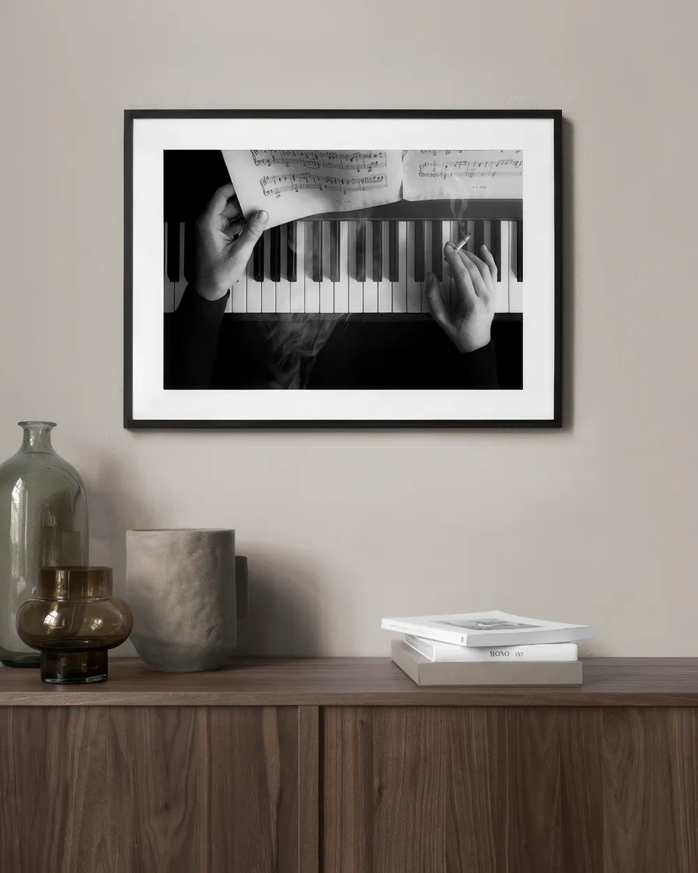cigarette keyboard Smoking by the Piano Print 20 cigarette keyboard Smoking by the Piano Print 20