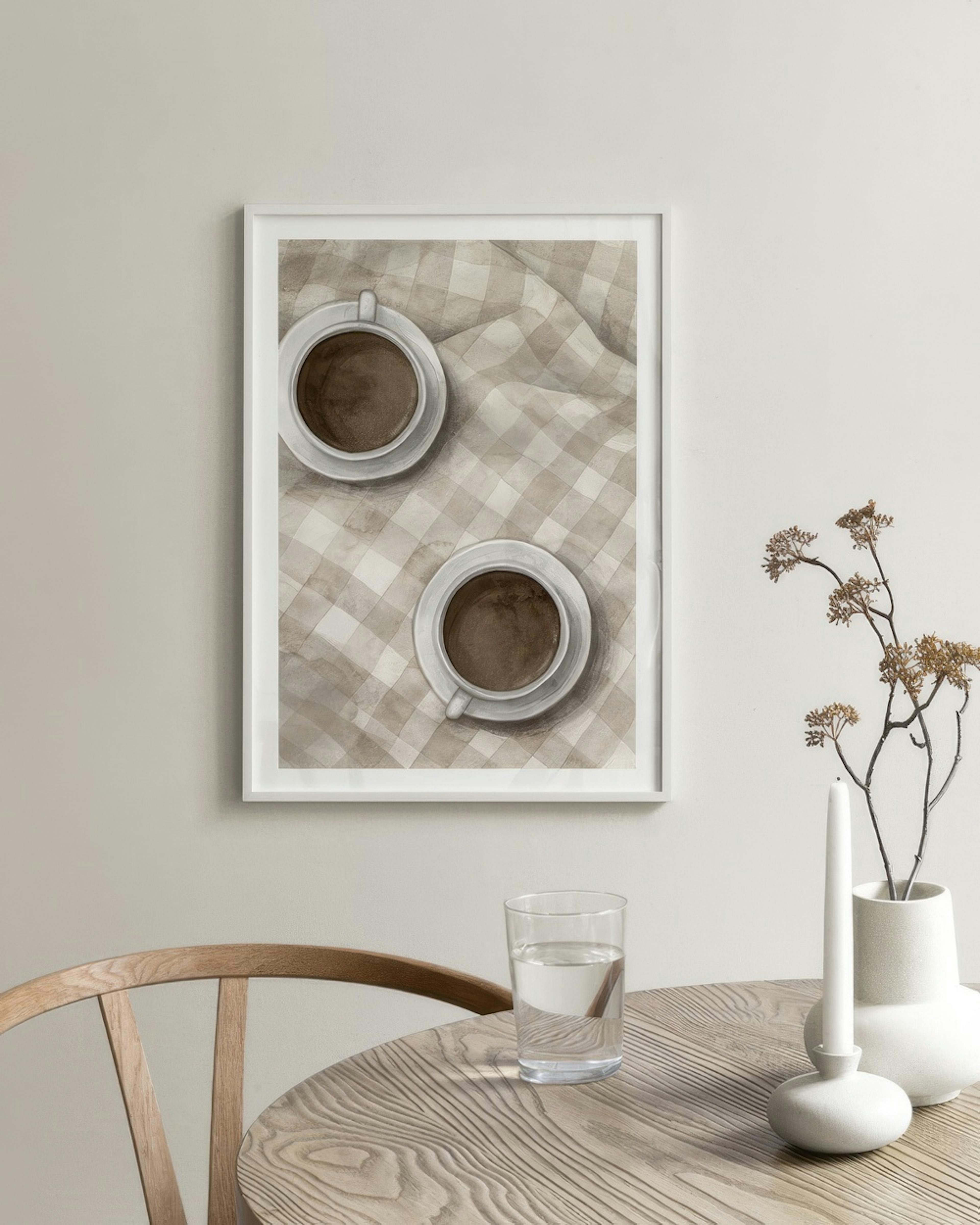 Cups of Coffee Poster