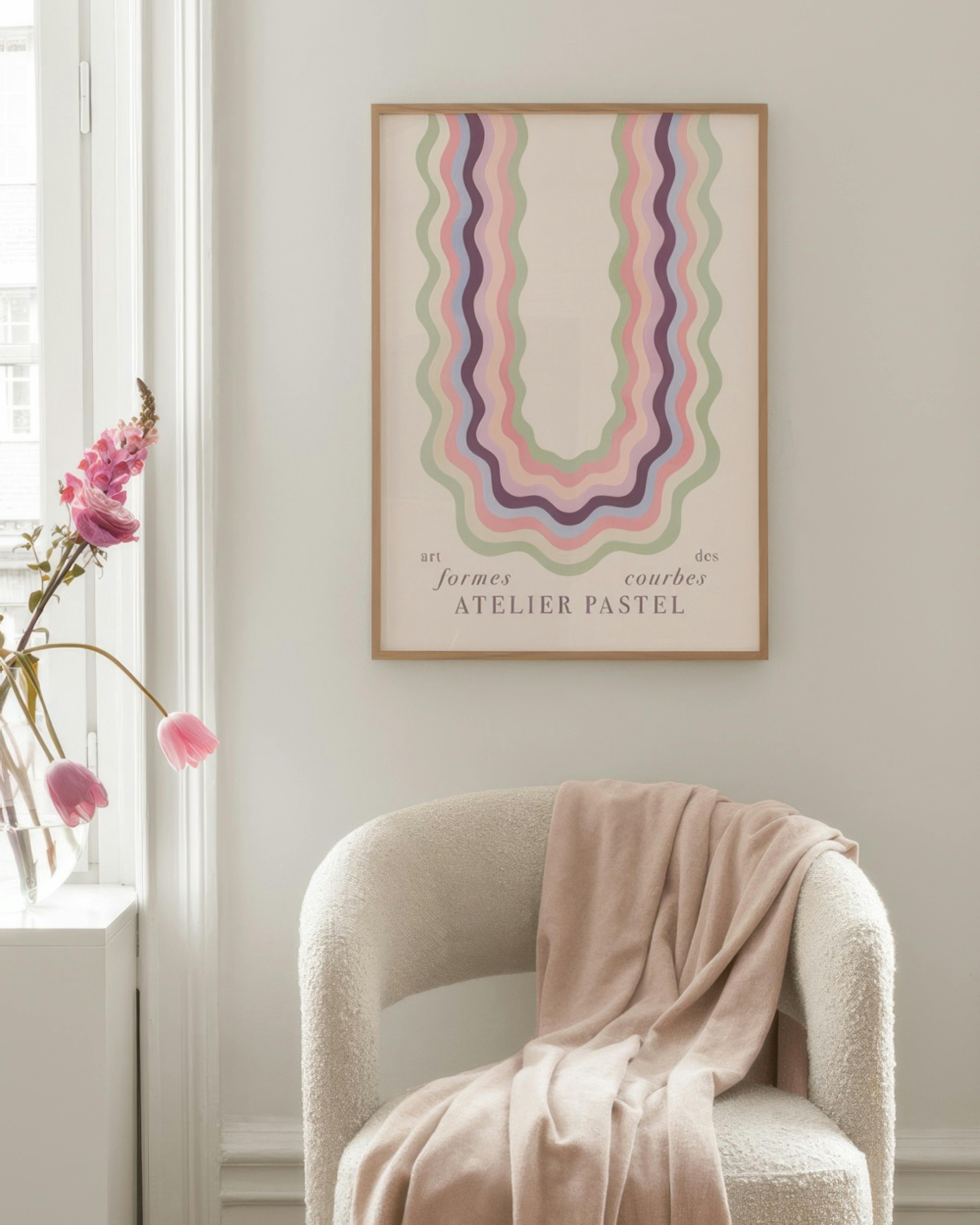 Art Des Formes Courbes Affiche