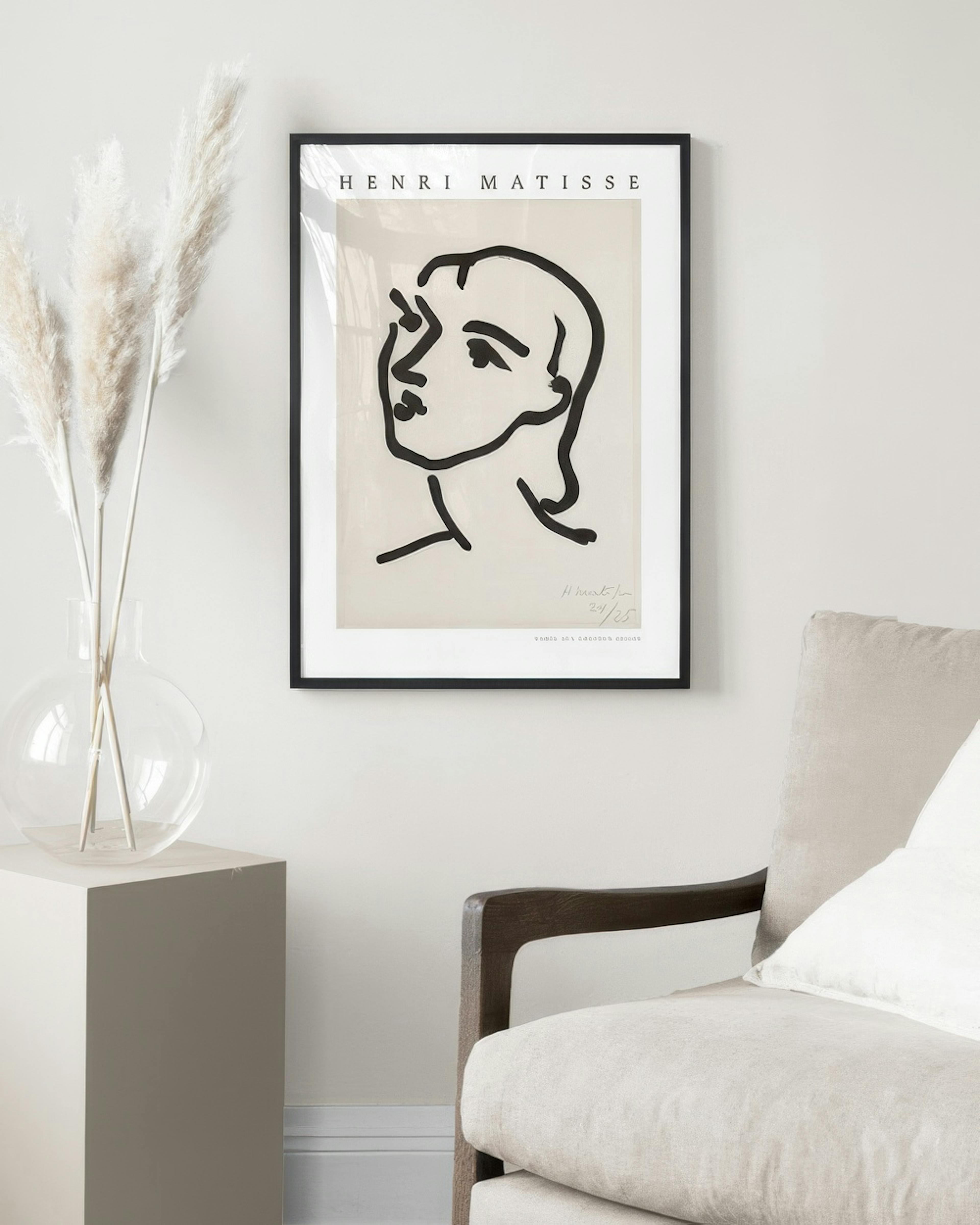 Matisse - Nadia Aux Cheveux Lisses Print