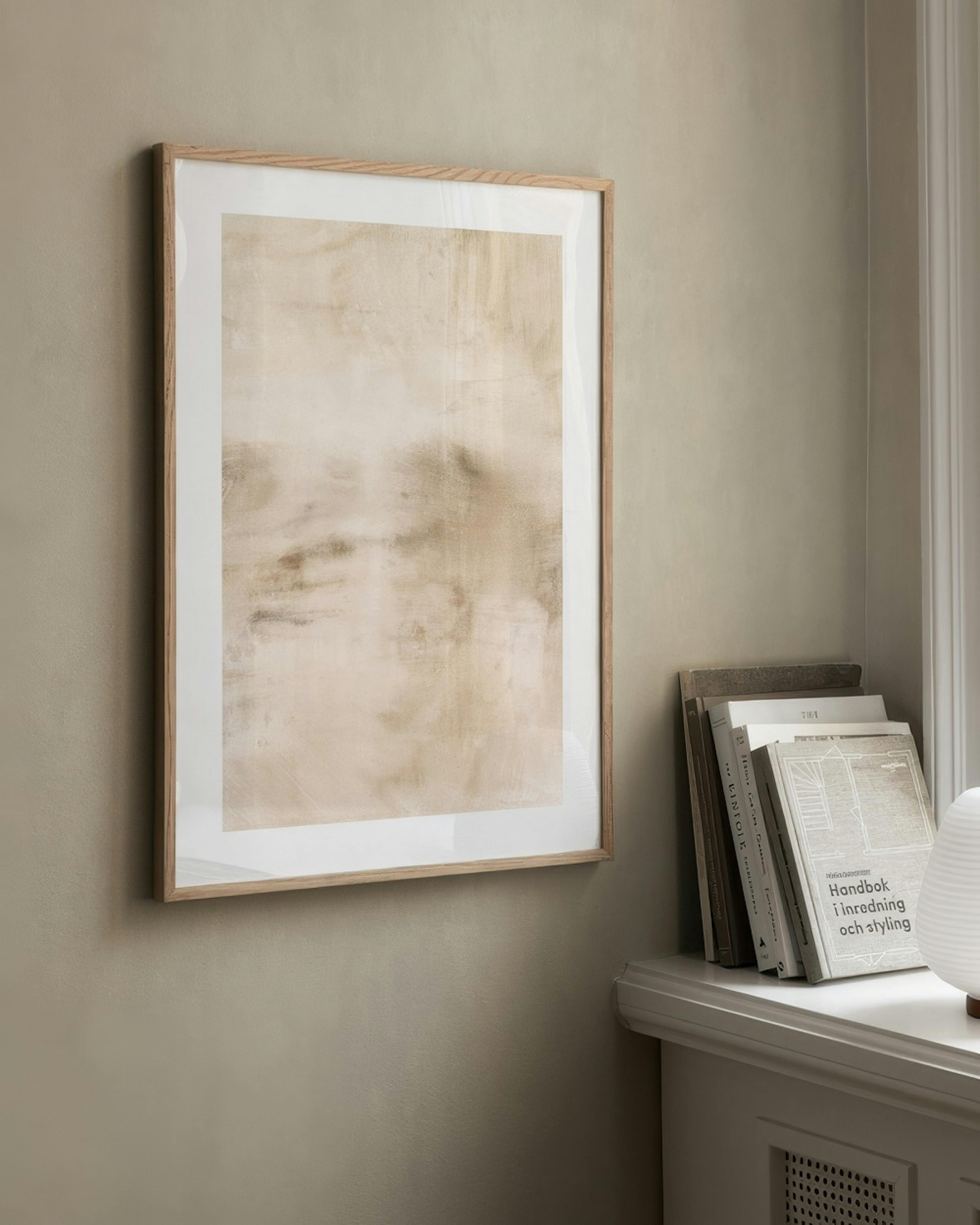 Beige Abstraction No2 Poster
