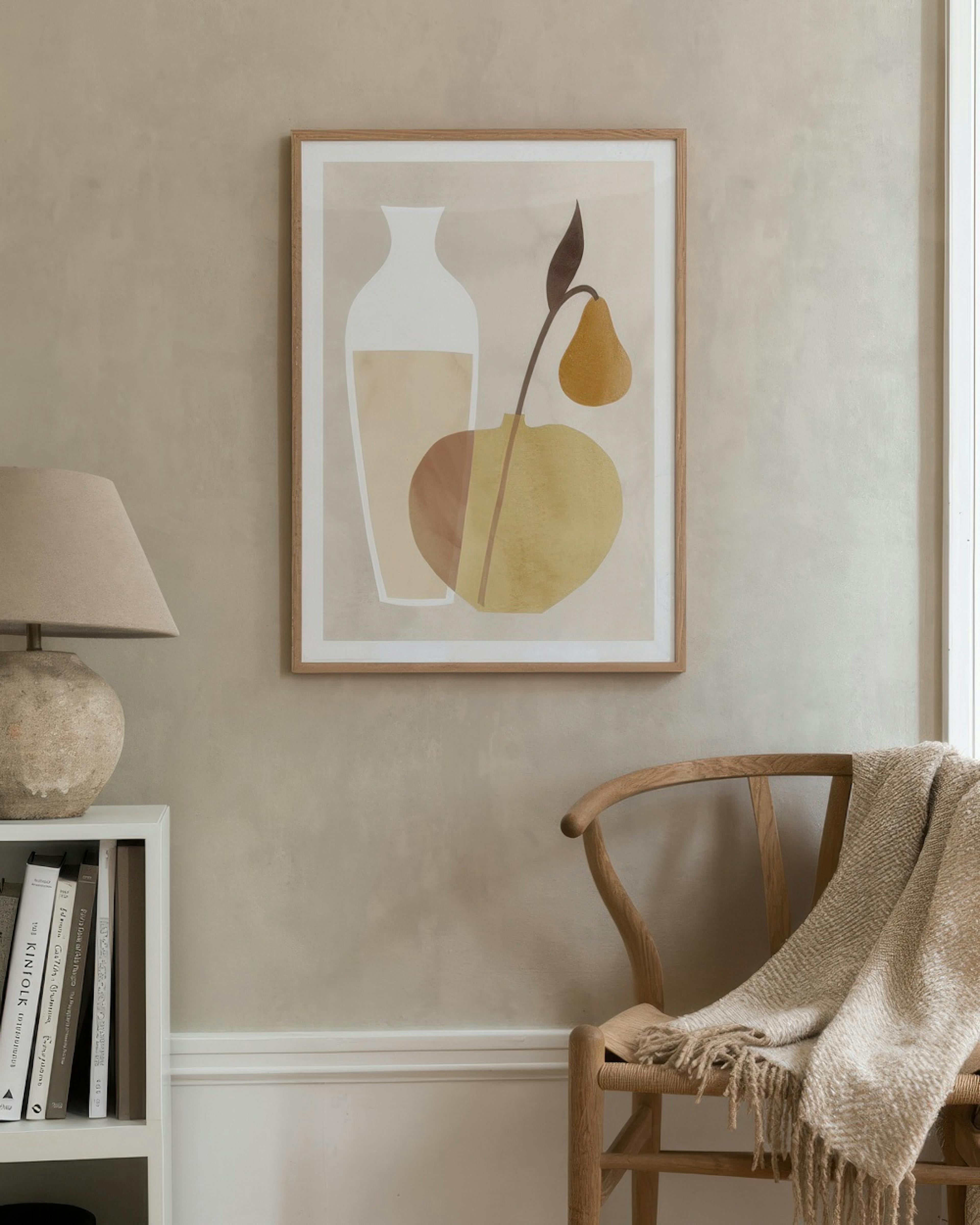 Vase and Pear Print