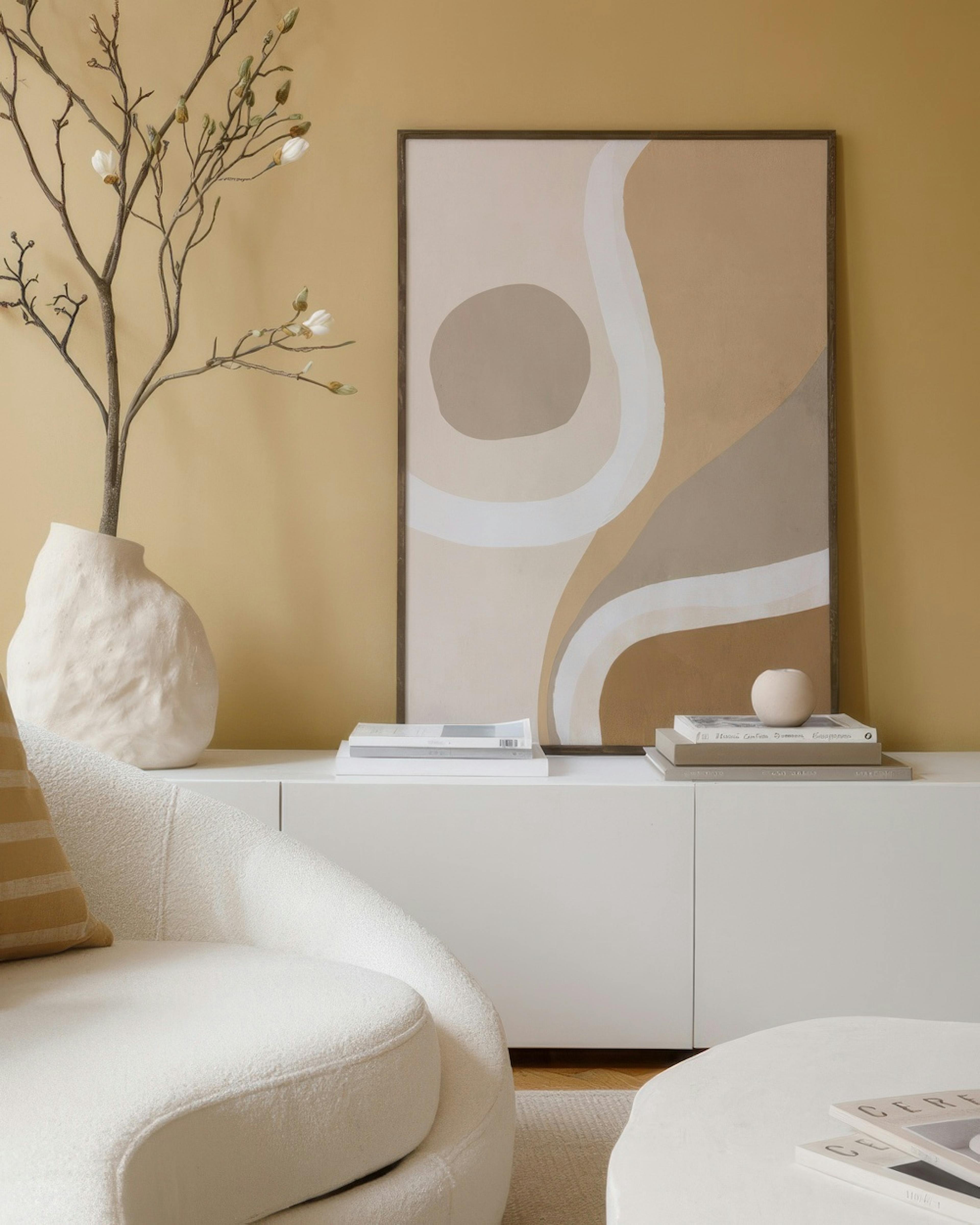 Warm Shapes No1 Print
