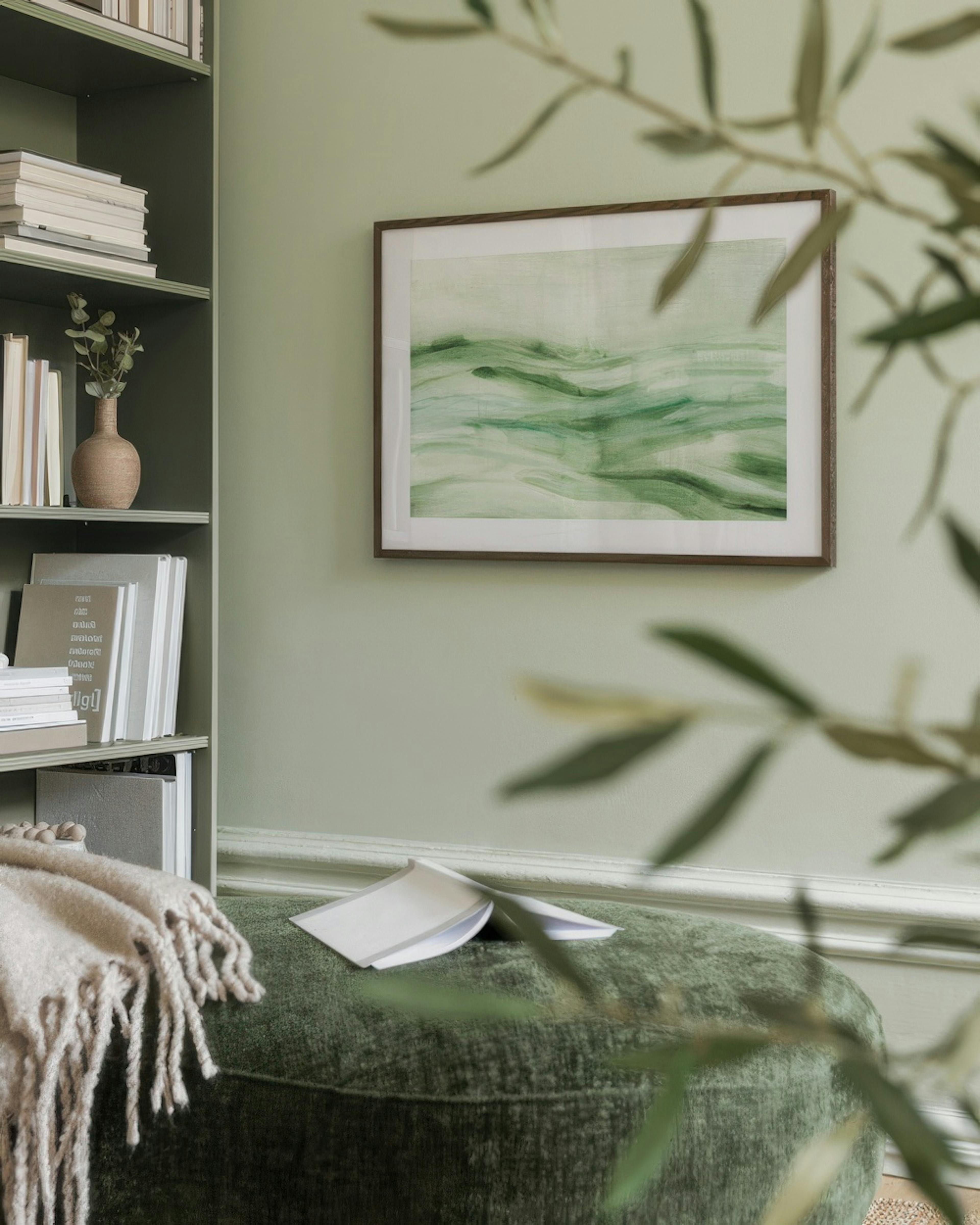 Flowy Green No1 Print