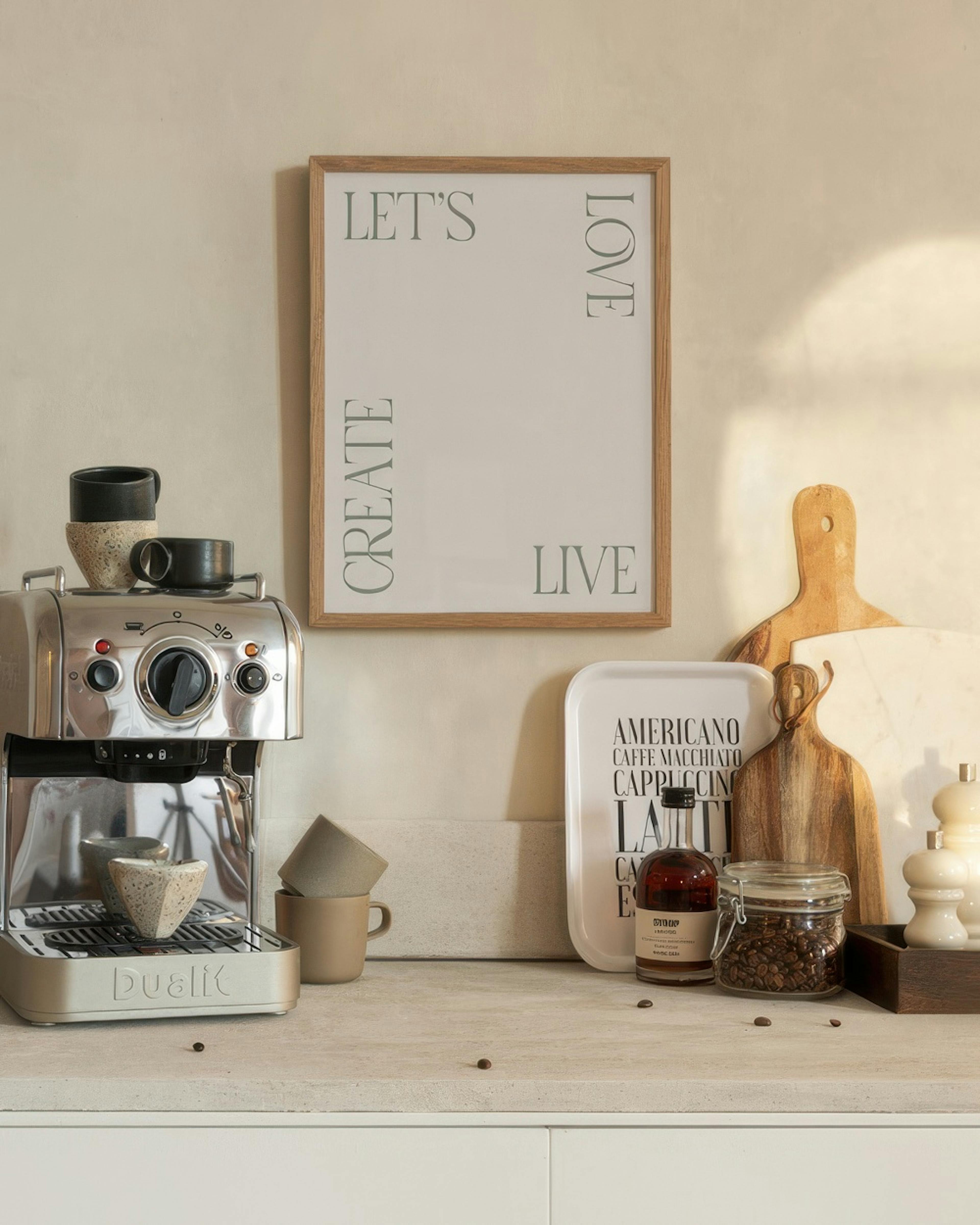 Let's Love Live Create Print