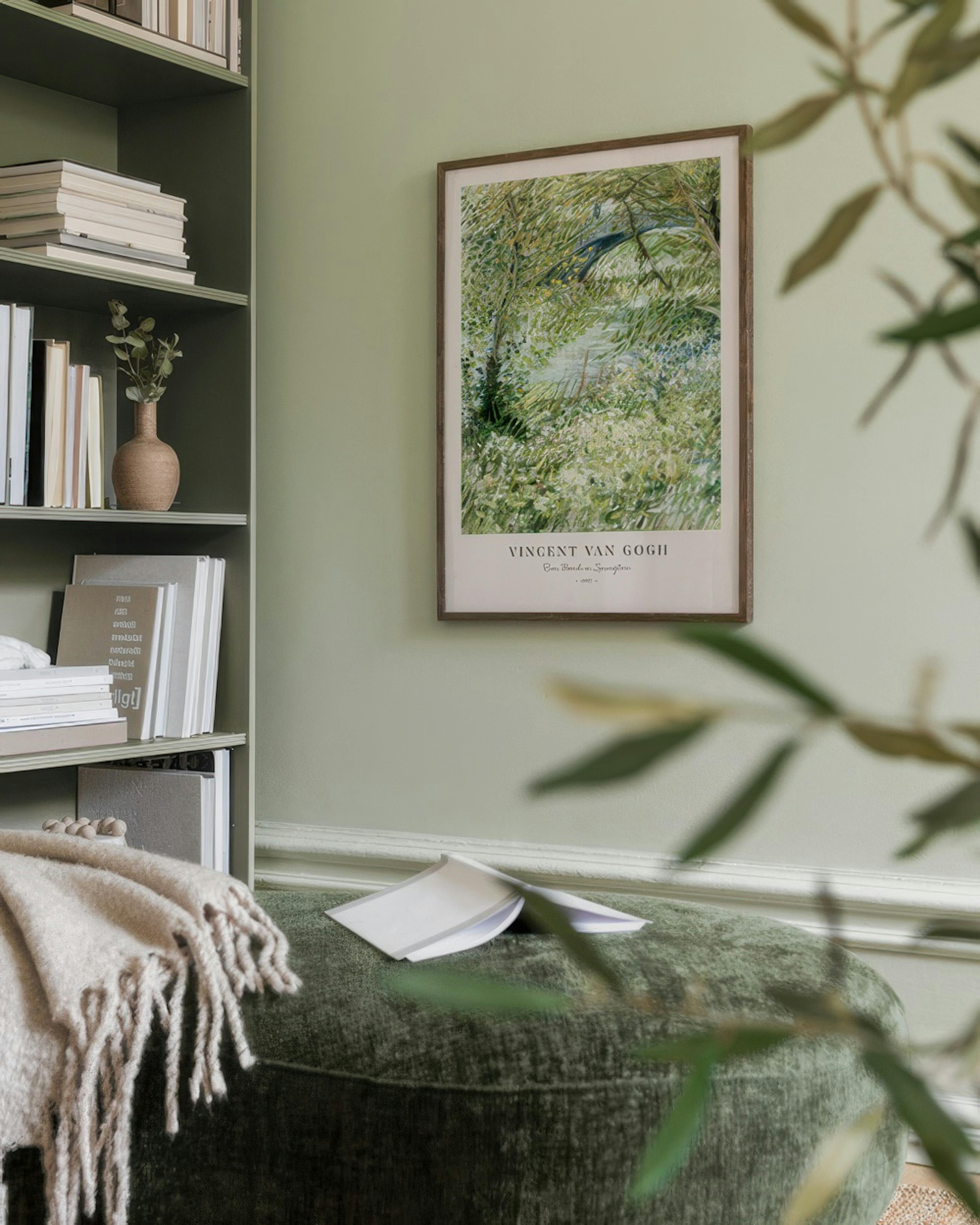 Van Gogh - River Bank in Springtime Print