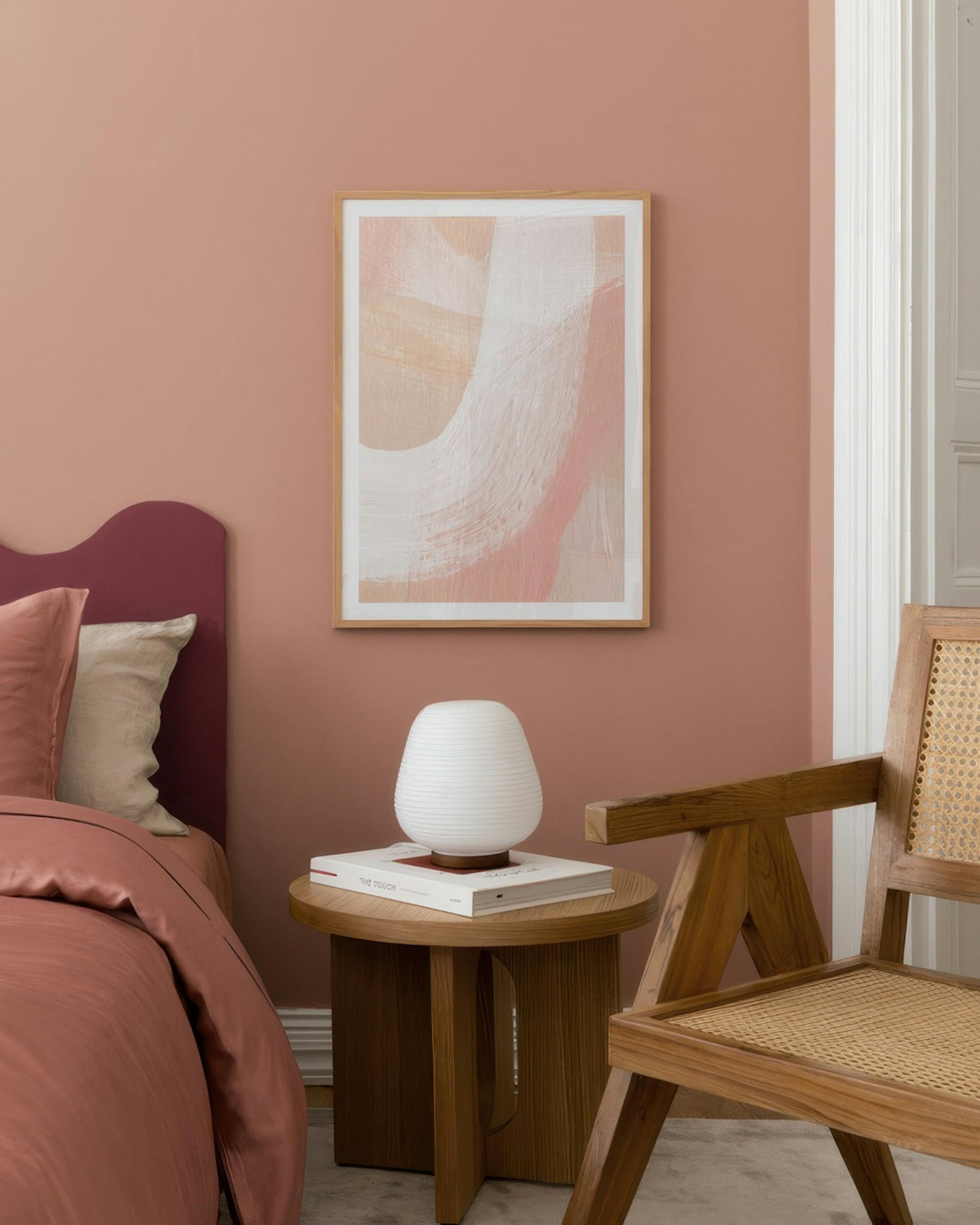 Peachy Abstract No2 Print