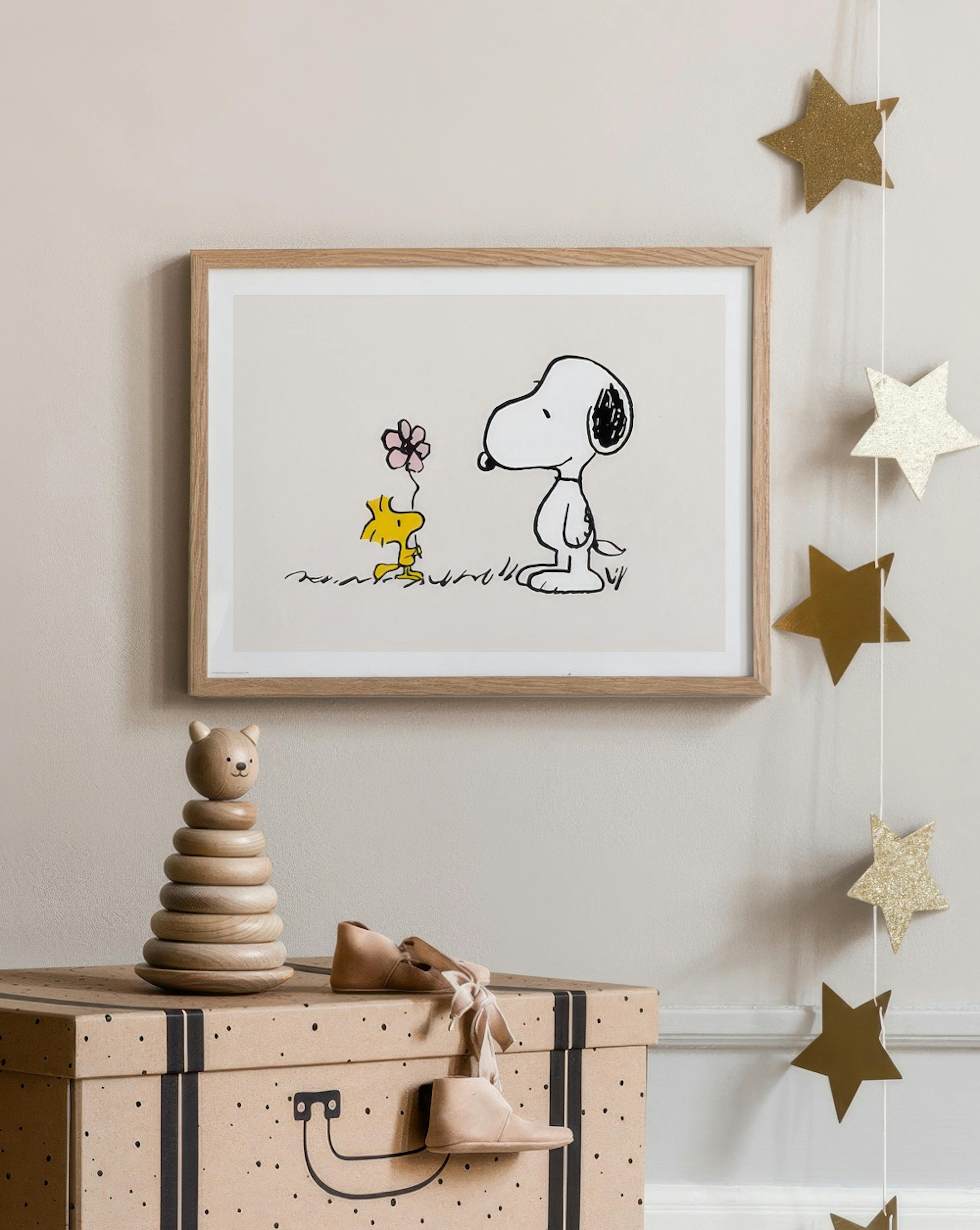 Snoopy and Woodstock Print