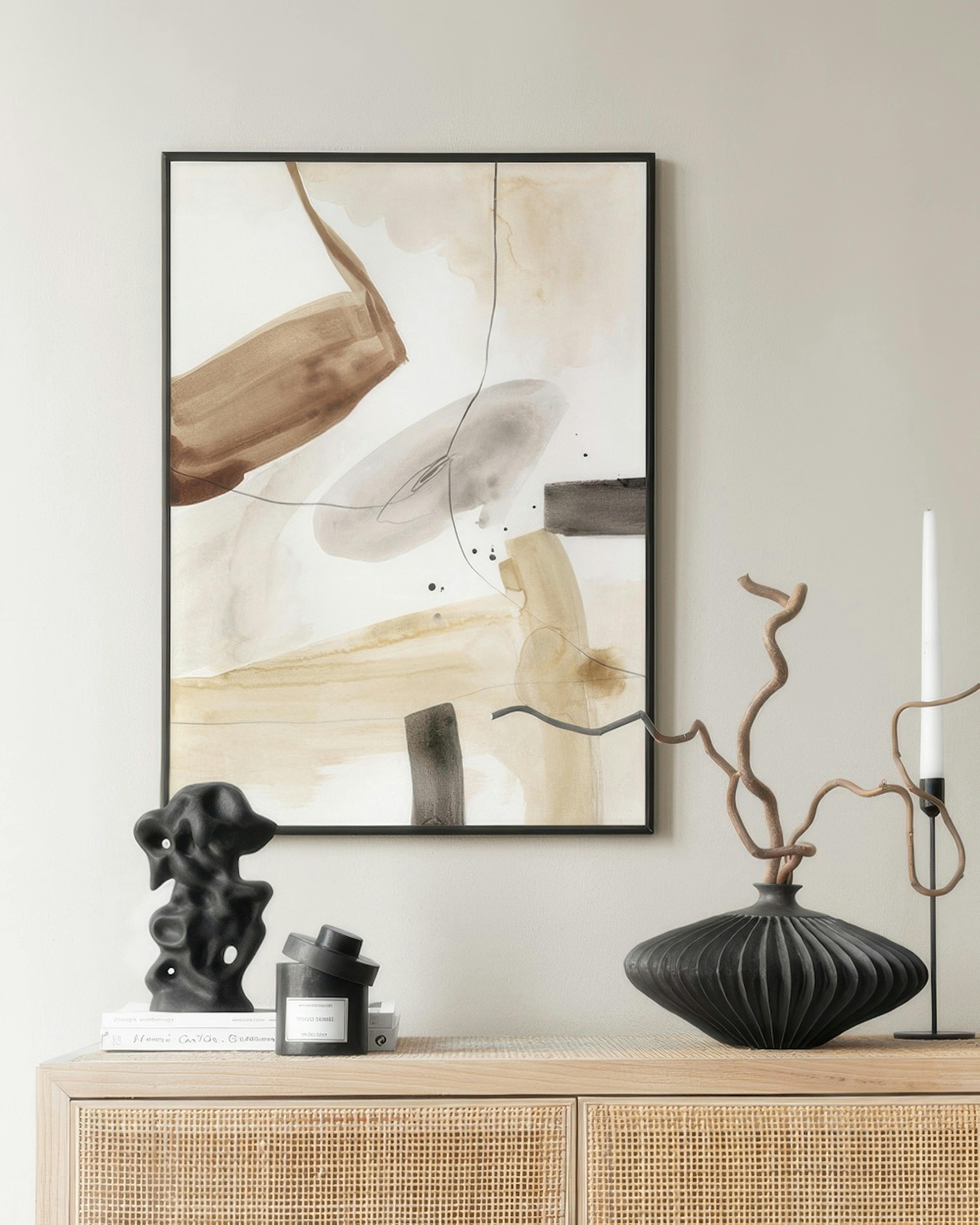 Beige Watercolor No1 Print