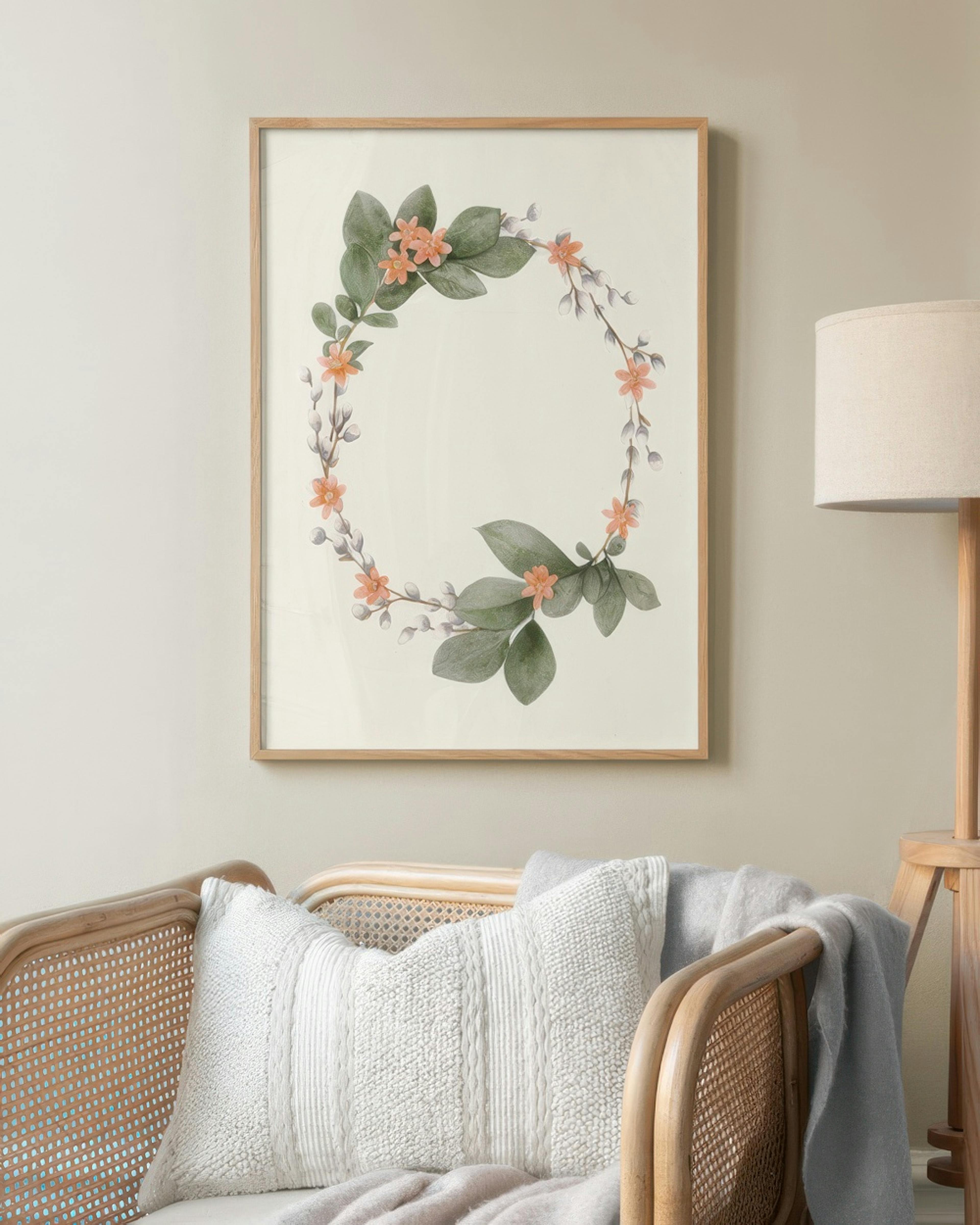 Watercolor Wreath Poster