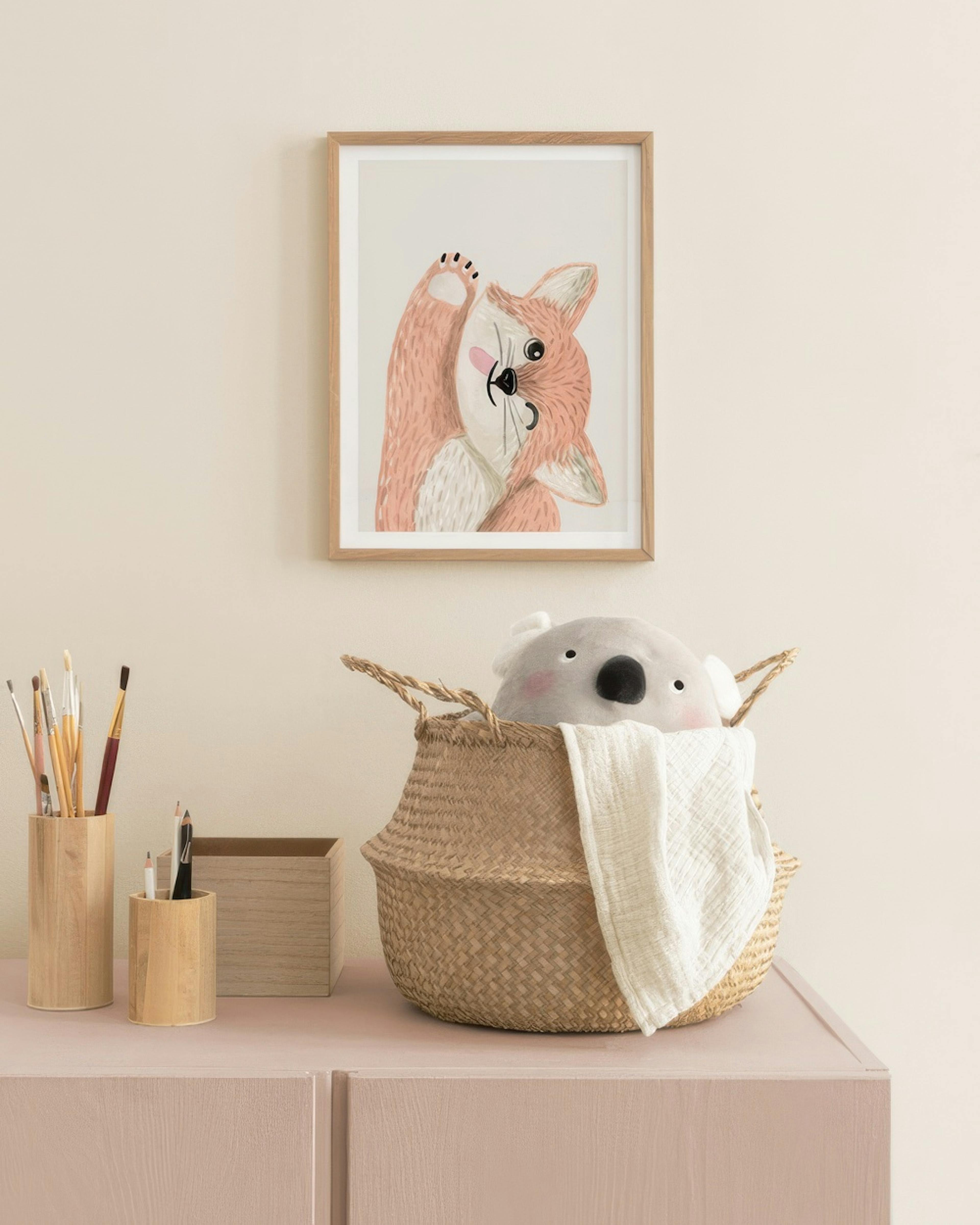 Flirty Fox Poster