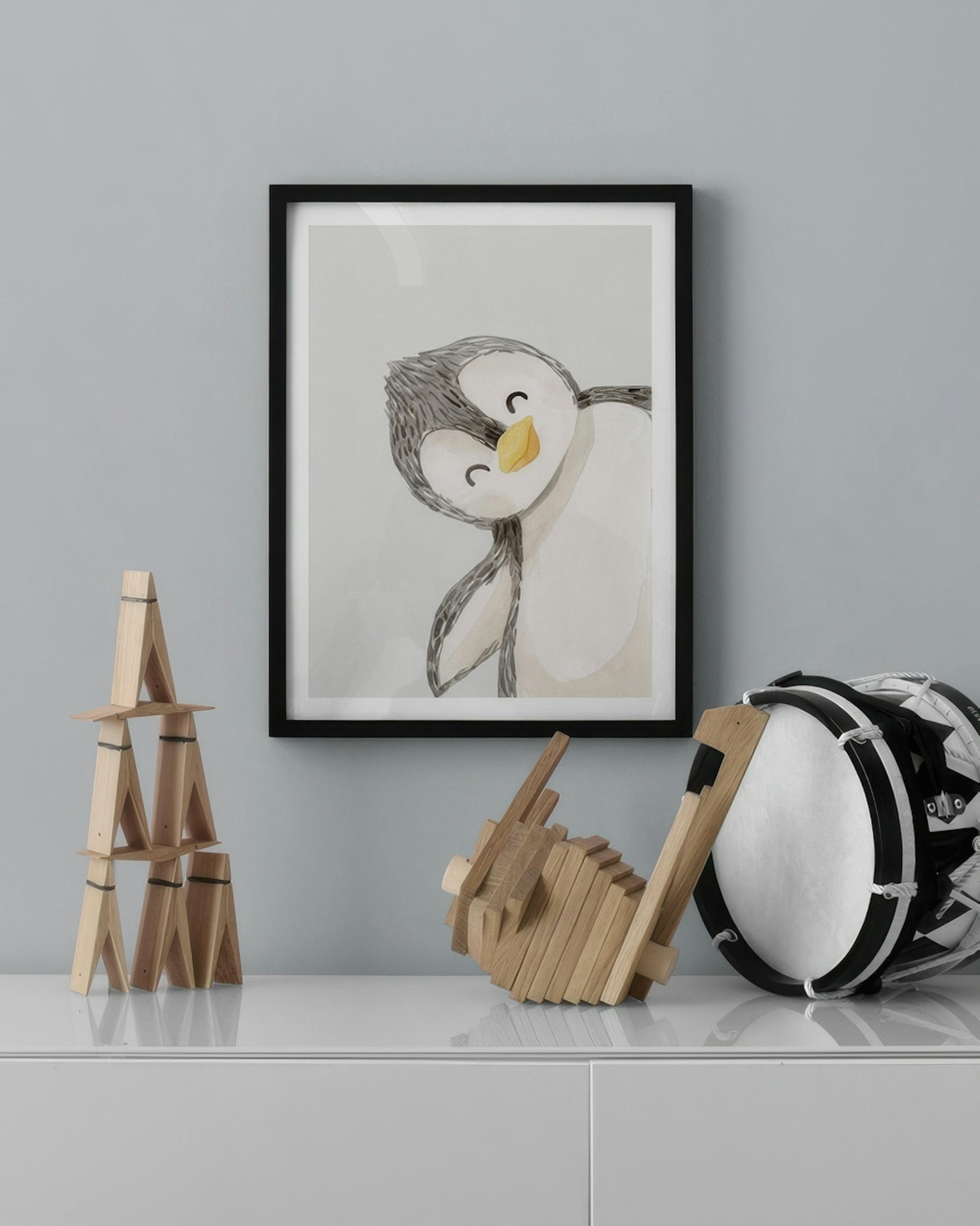 Playful Penguin Affiche