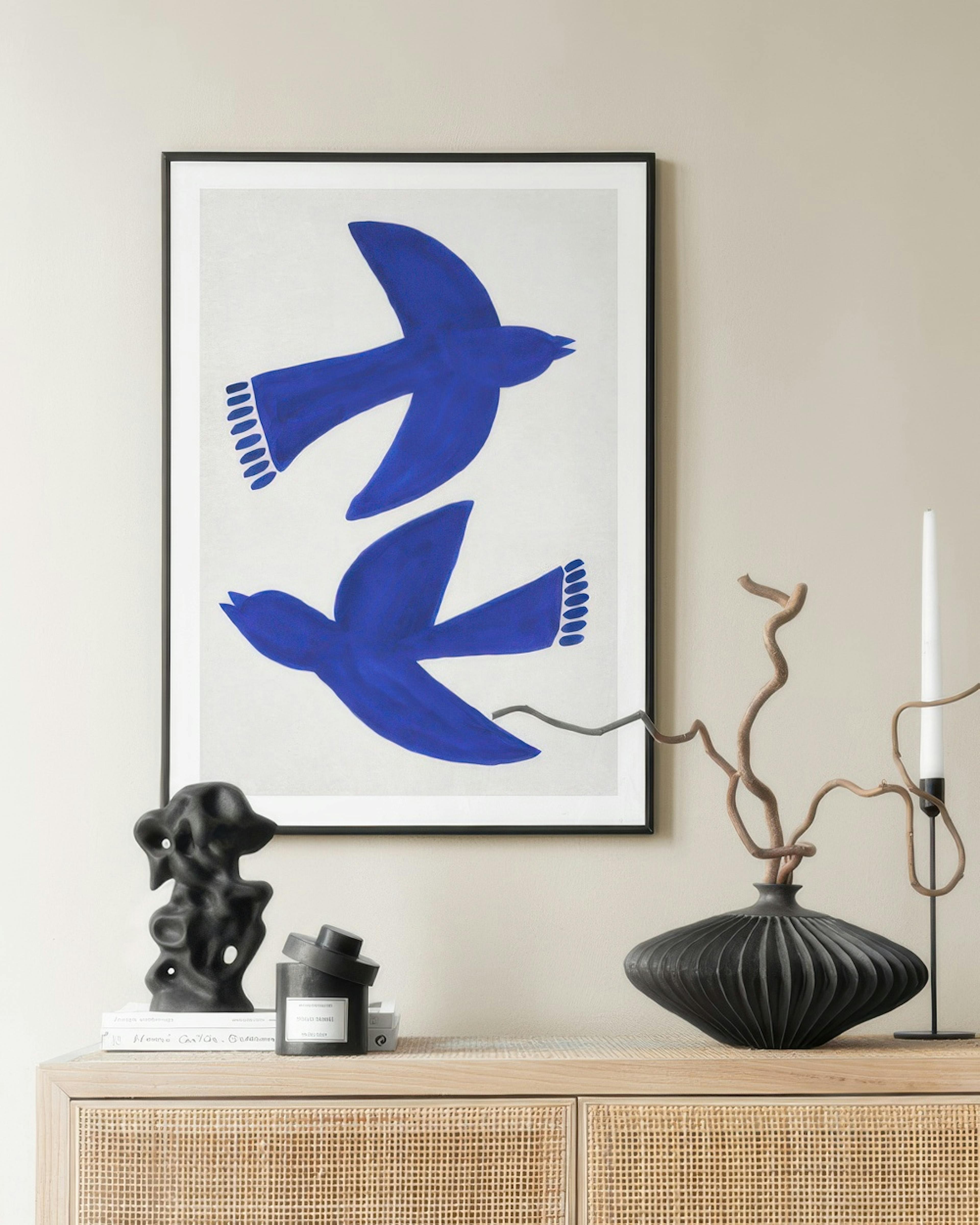 Bluebirds Fly Poster