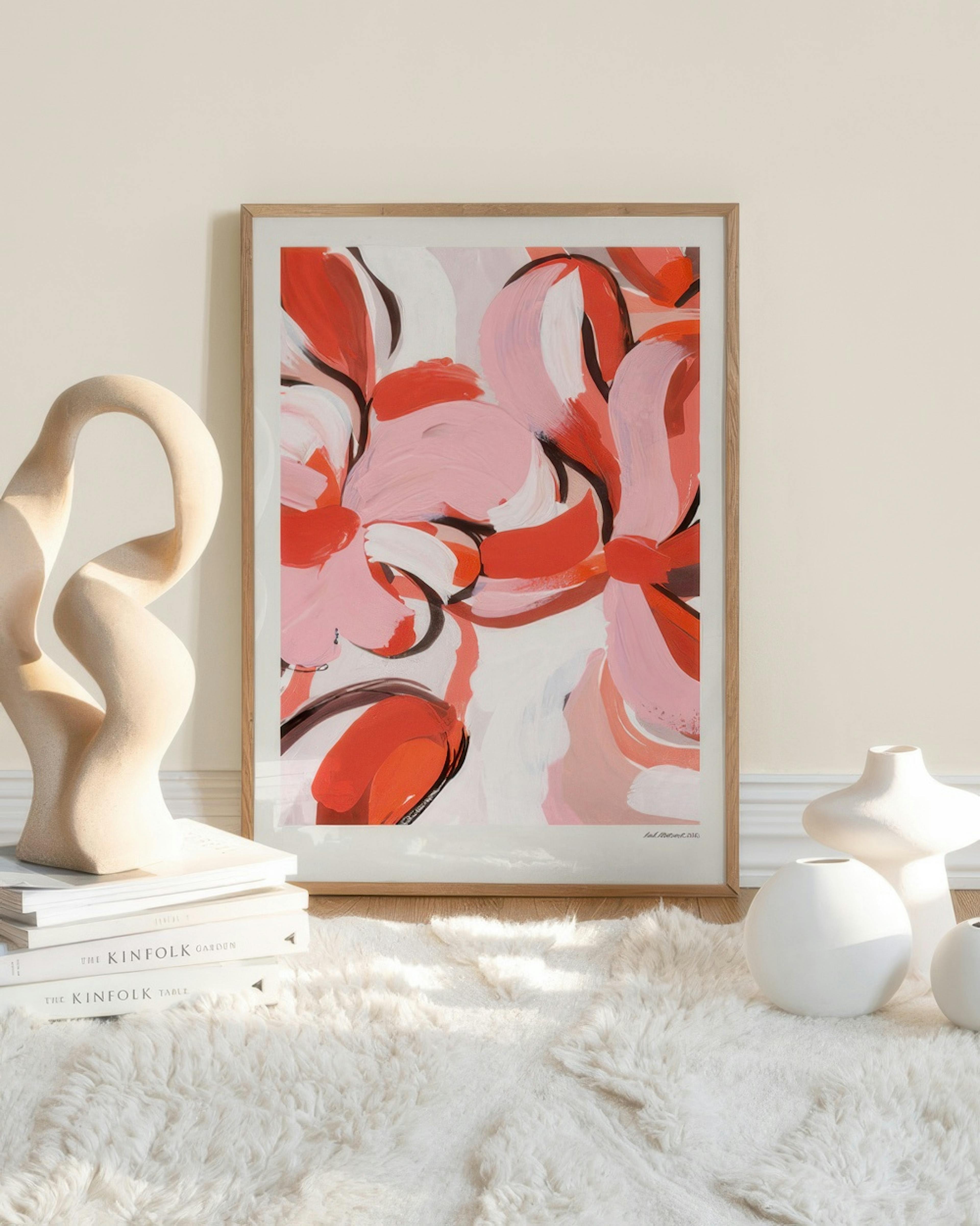 Red Abstract No2 Poster