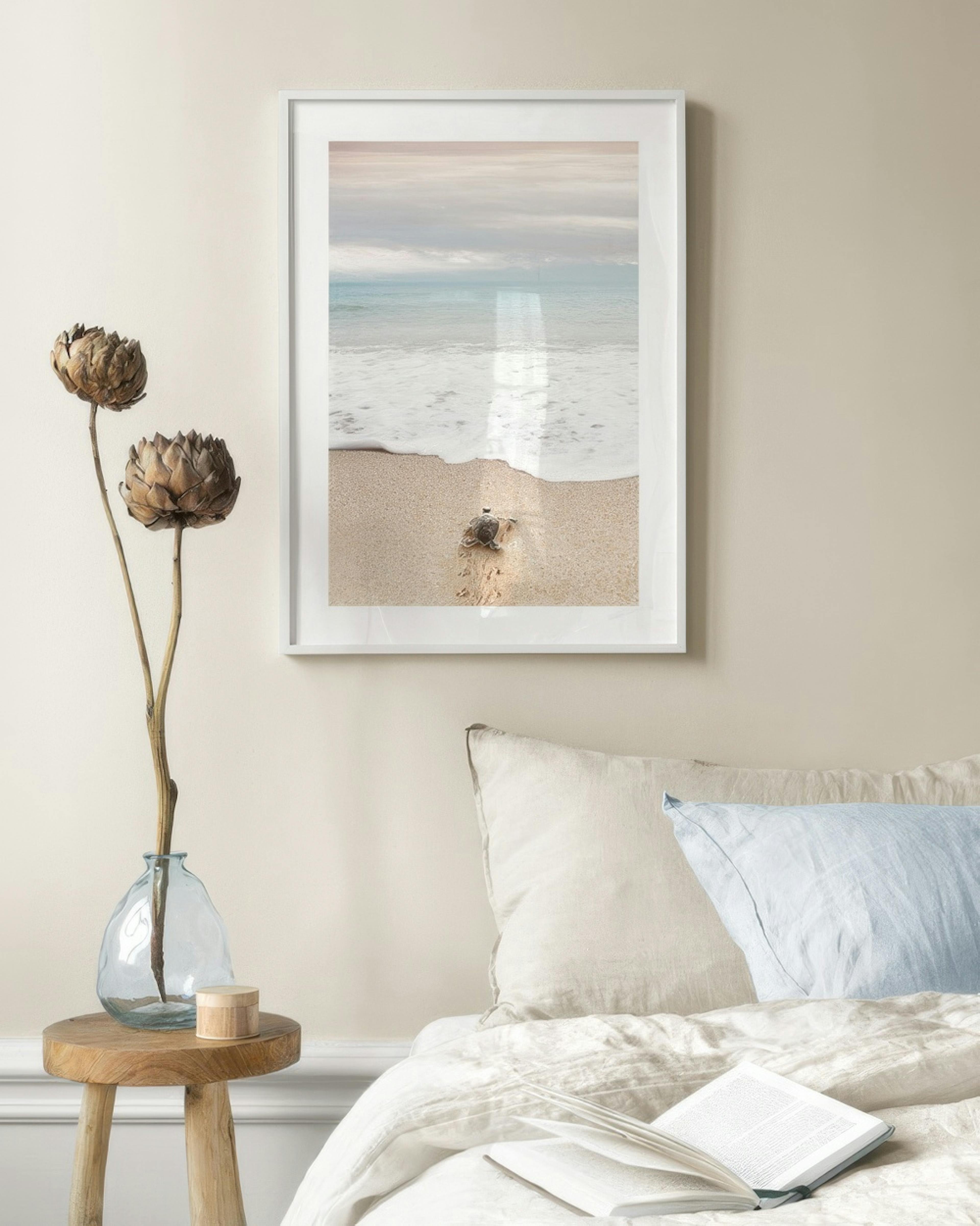 Turtle on the Beach Print