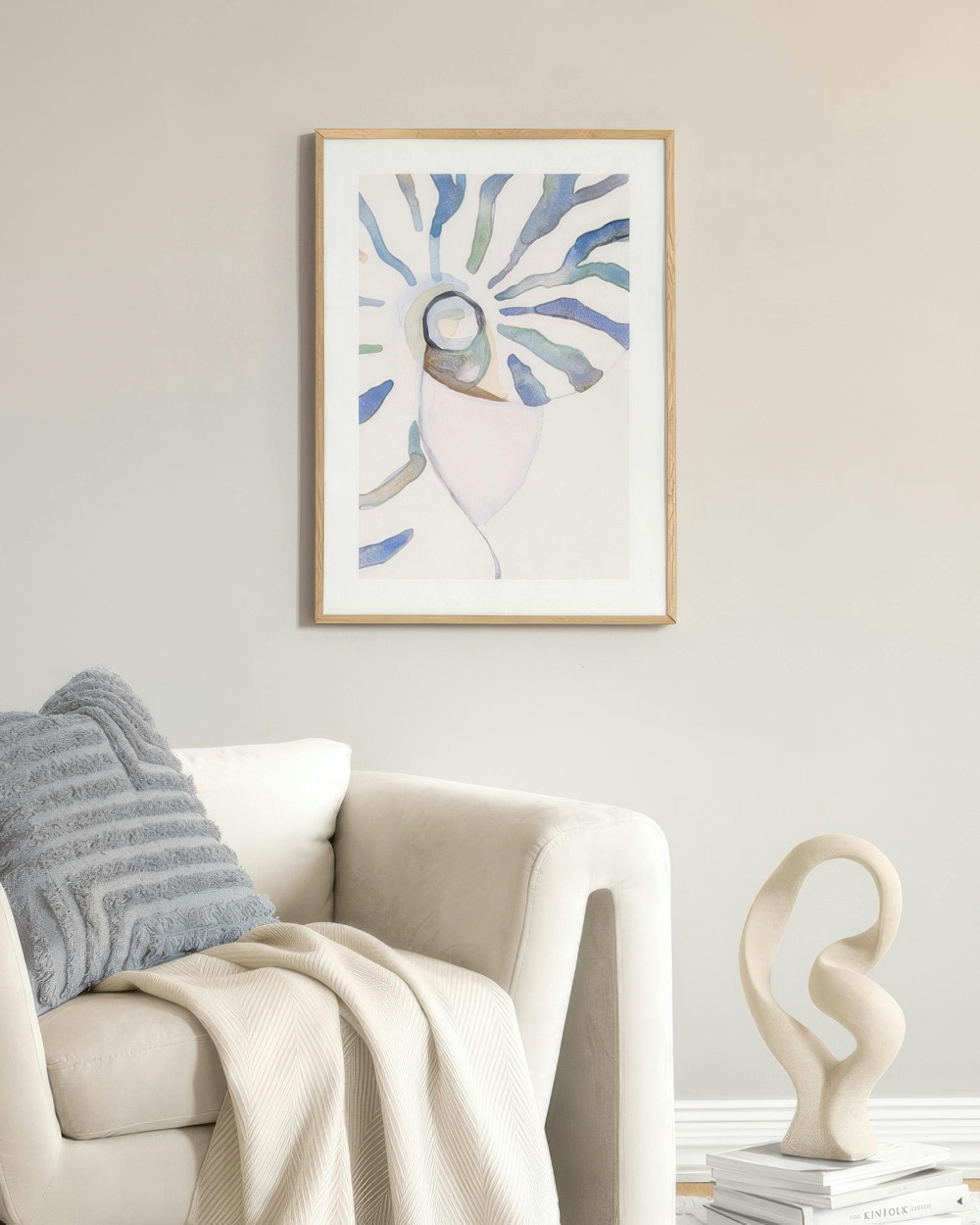Abstract Seashell Print