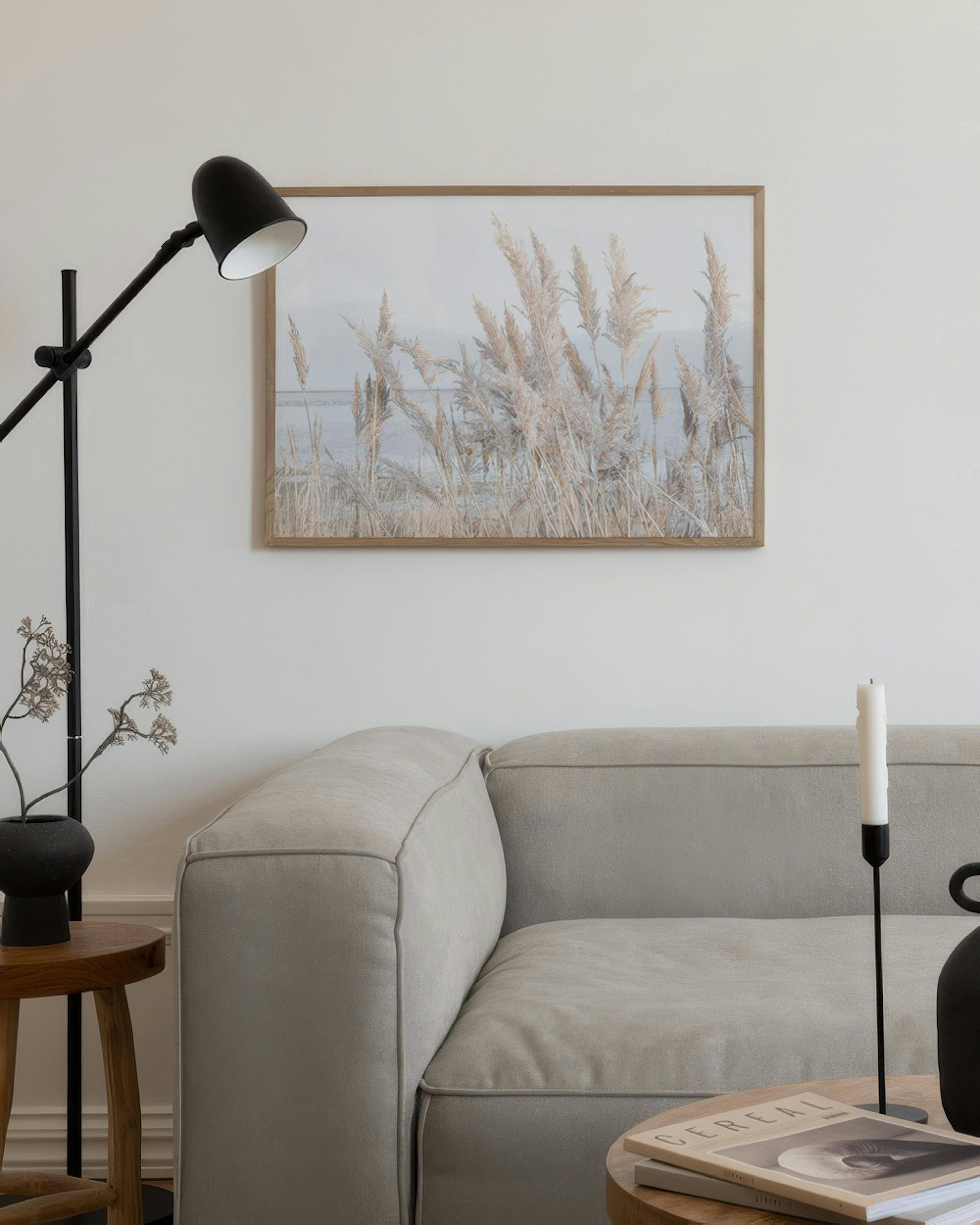 Reeds by the Sea Poster