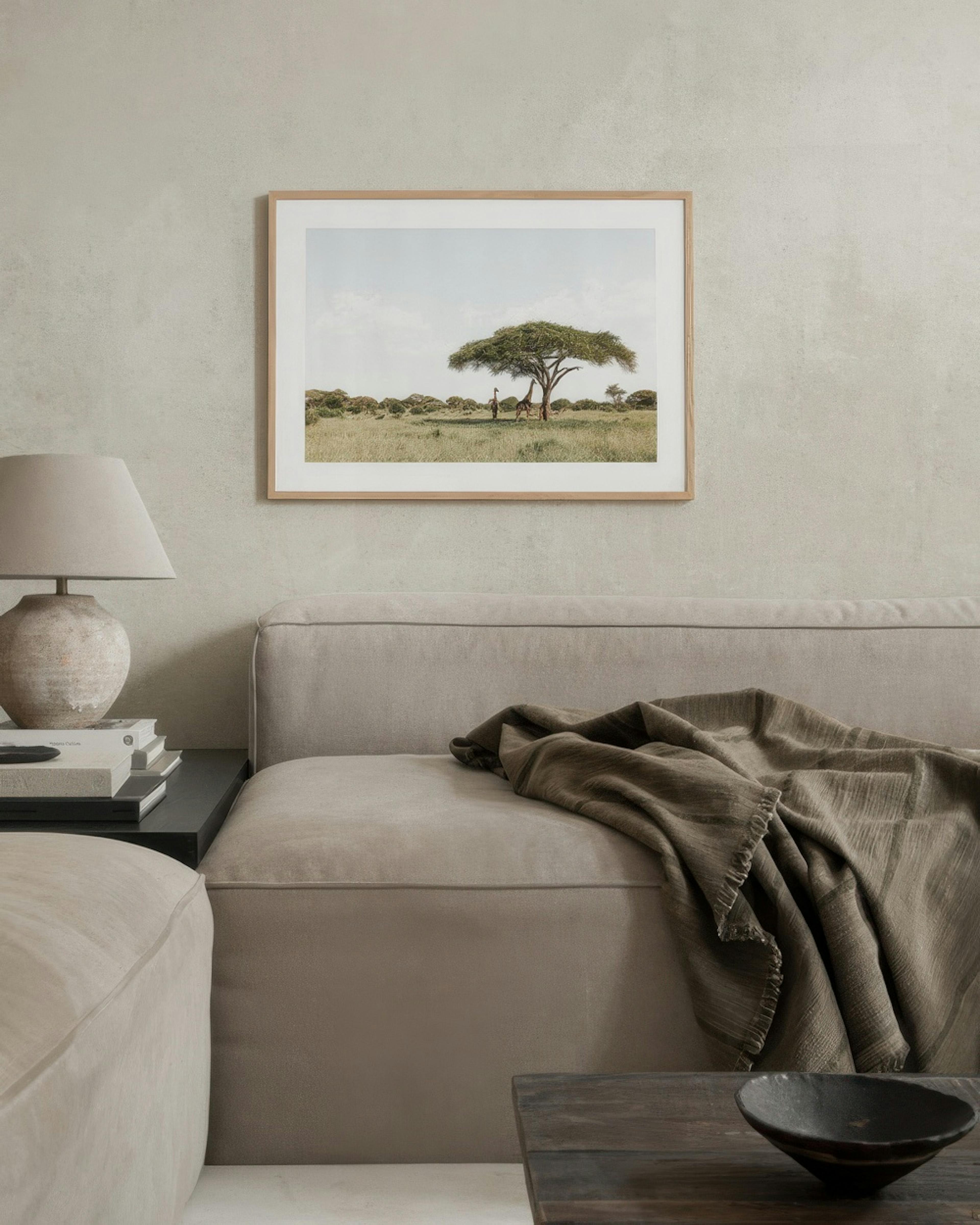 Giraffes in Shadow​ Print