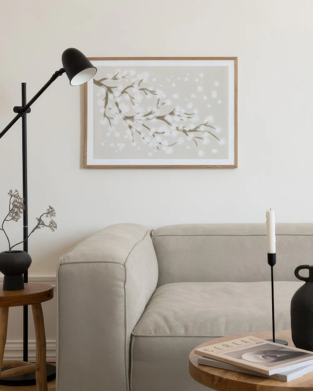 WADBTP Beige poster set van 3-delig, Boheemse stijl achtergrond wanddecoratie canvas schilderij, moderne plant decoratie muurschildering, frameloos (stijl 6,50 x 70 cm x 3 WADBTP Beige poster set van 3-delig, Boheemse stijl achtergrond wanddecoratie canvas schilderij, moderne plant decoratie muurschildering, frameloos (stijl 6,50 x 70 cm x 3