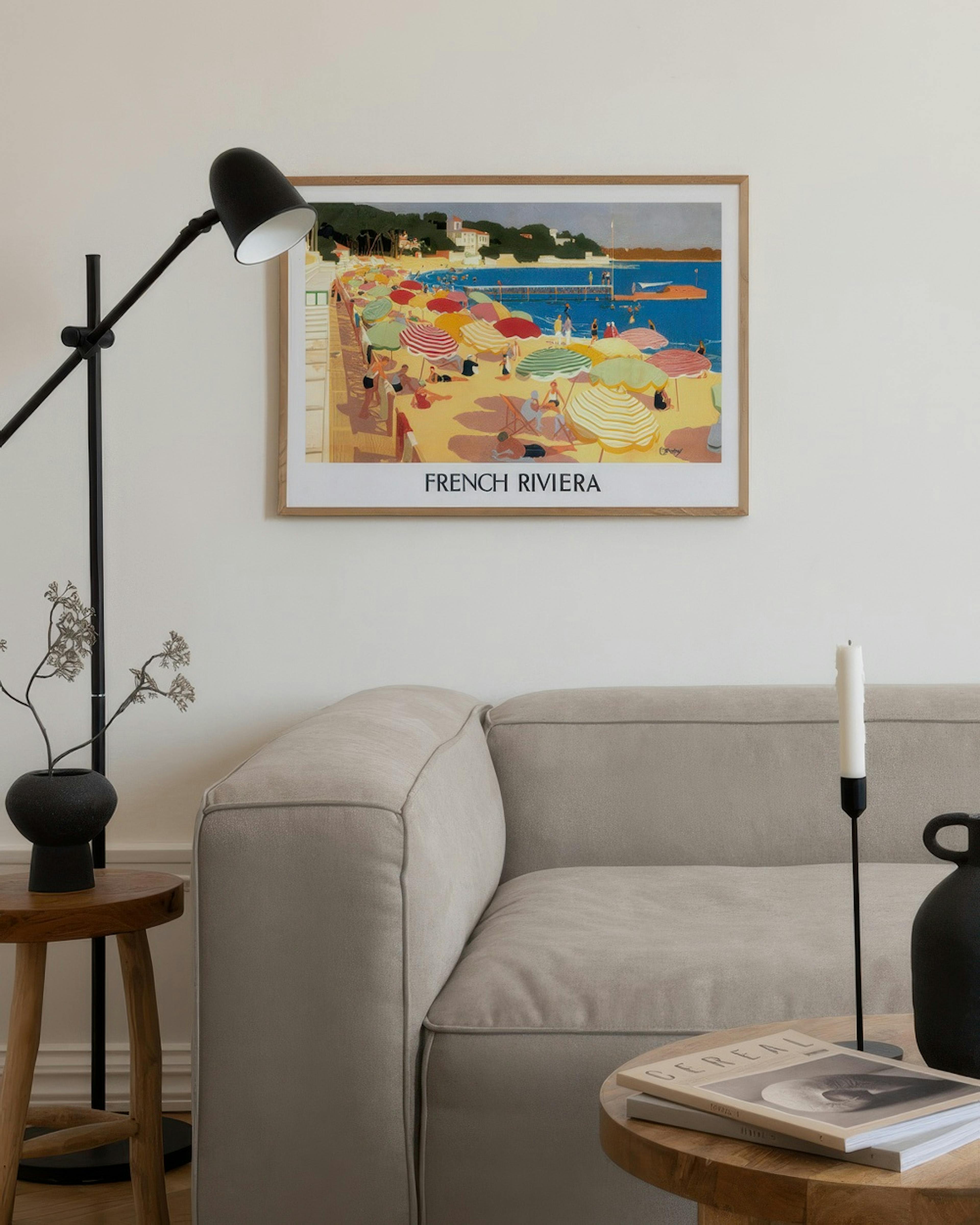 French Riviera Vintage Poster