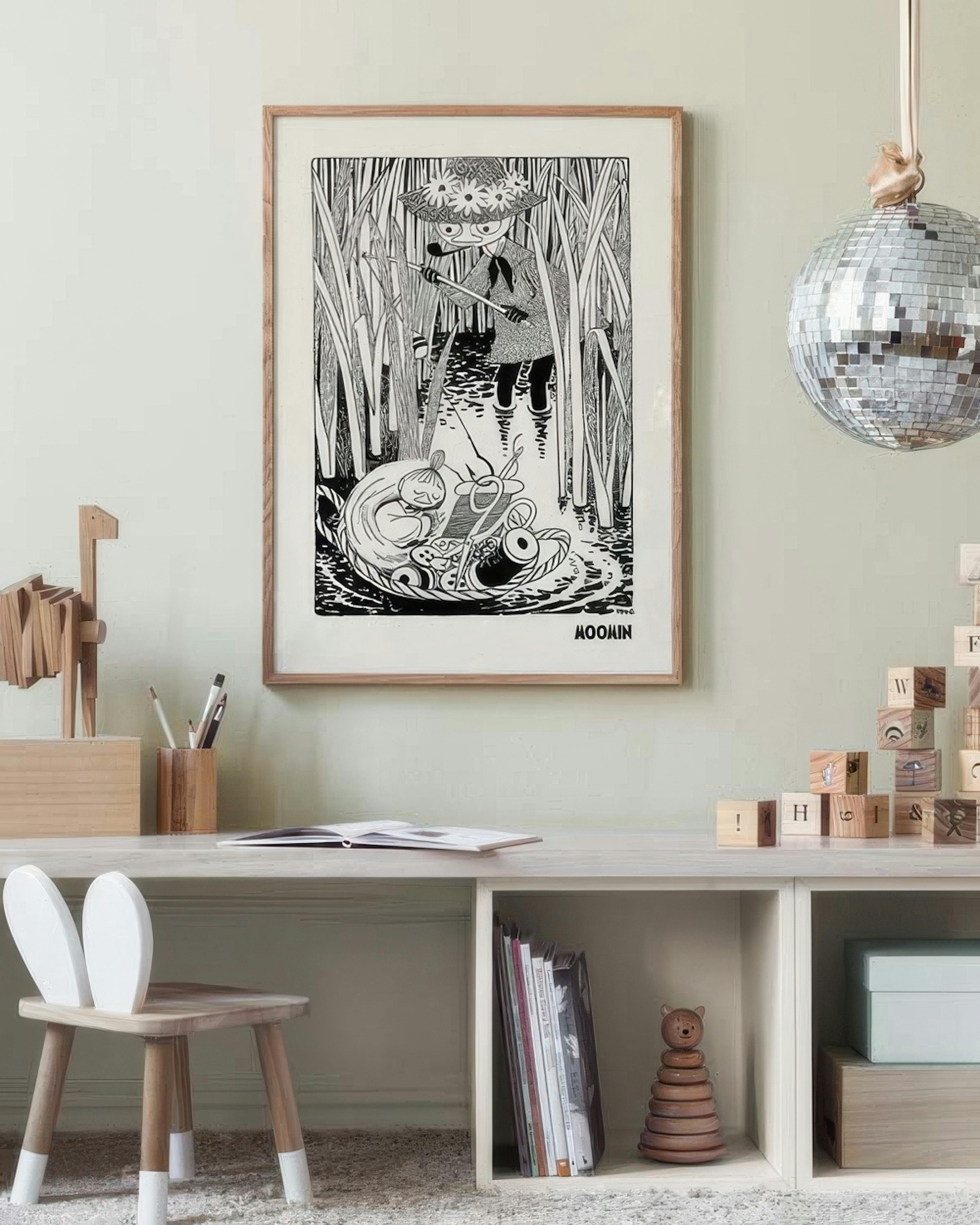Moomin - Snufkin Fishing Poster