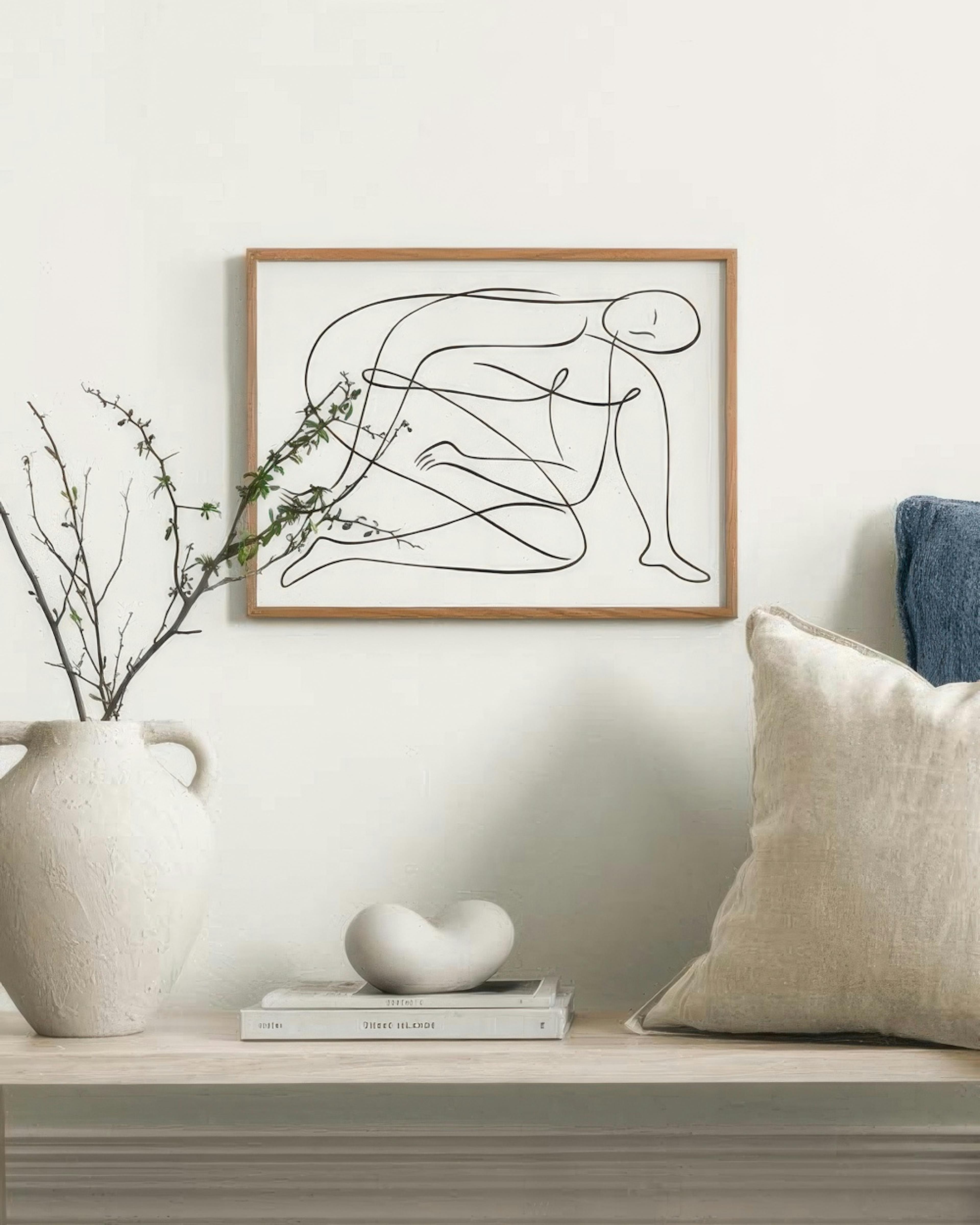 Line Art Pose Print