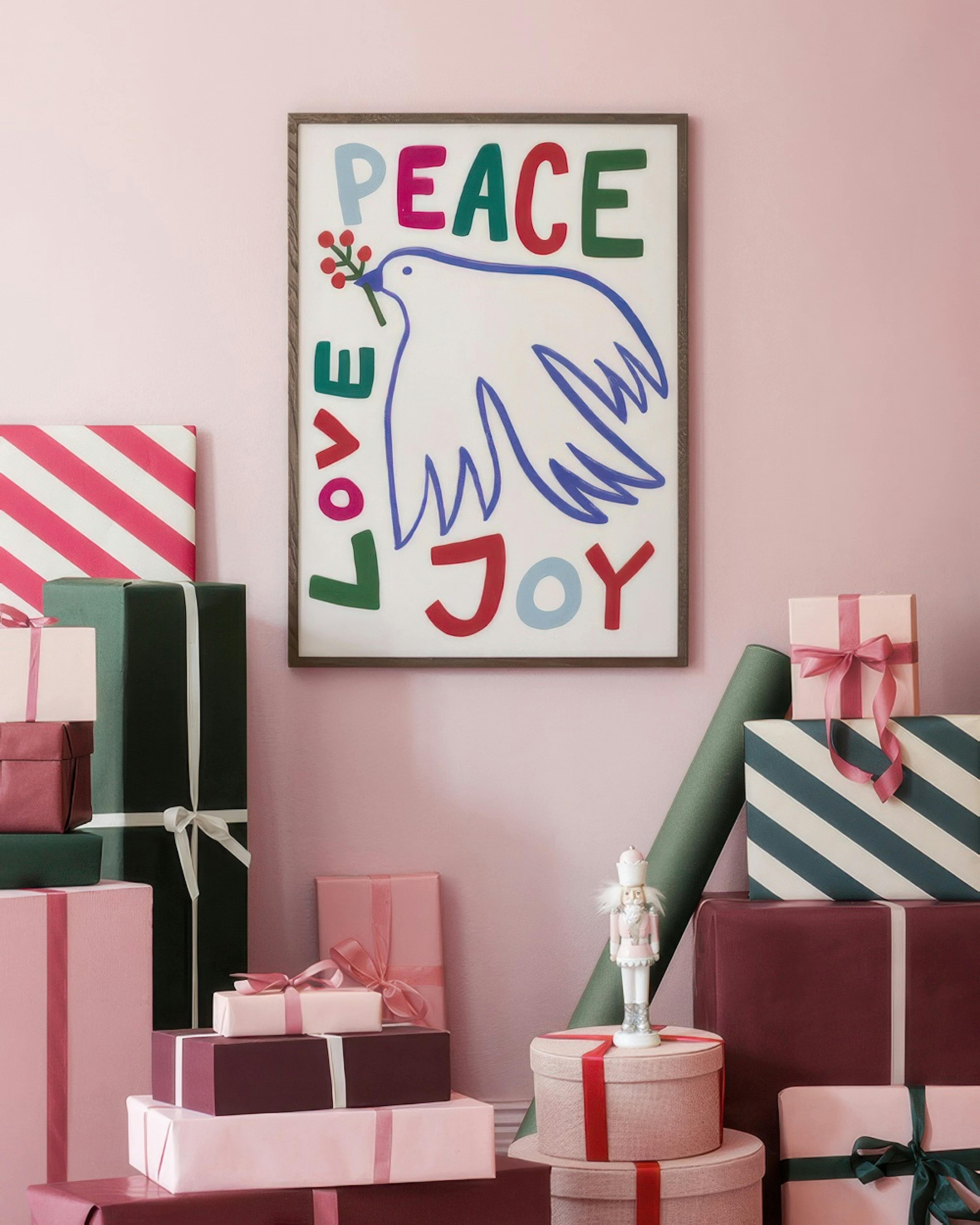 Peace Love Joy Plakát
