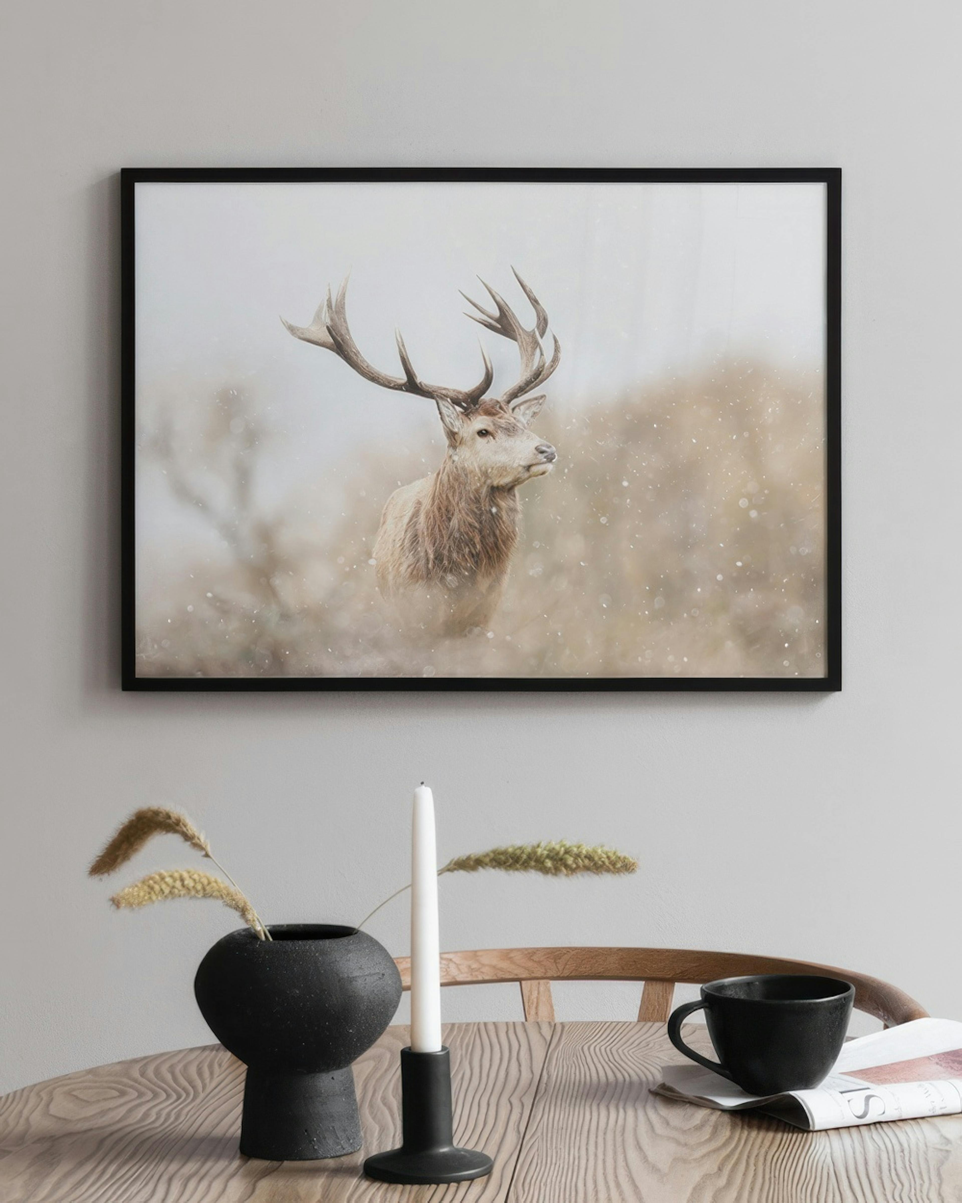 Majestic Reindeer Poster