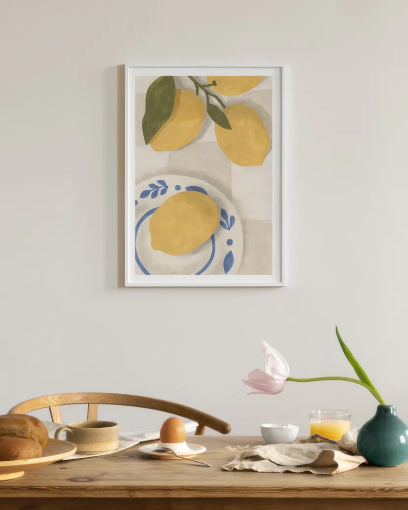 add a touch of nature to your kitchen with citrus... Refreshing Citrus Print – Lemon Poster for Kitchen | Desenio