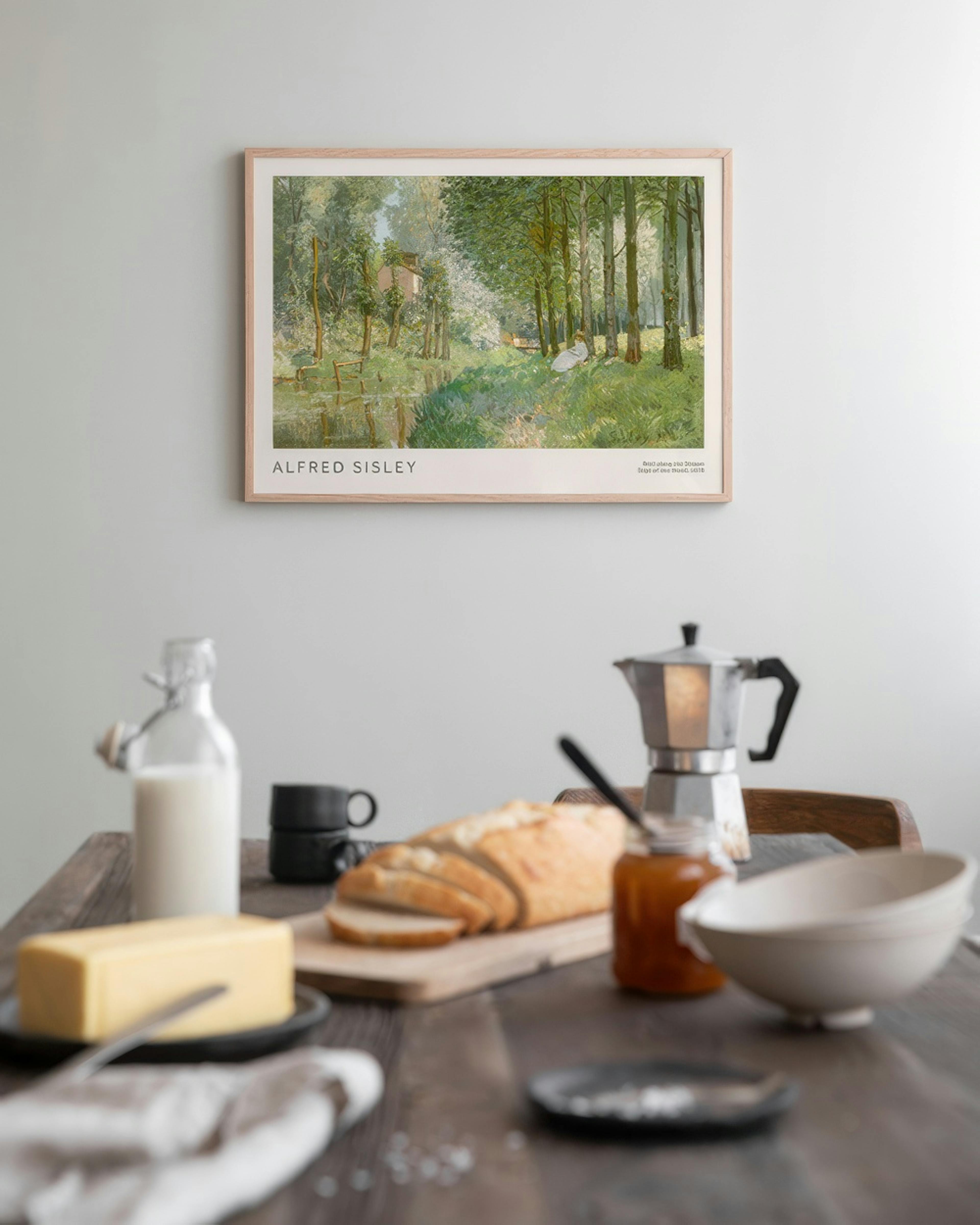 Alfred Sisley - Rest along the Stream Print