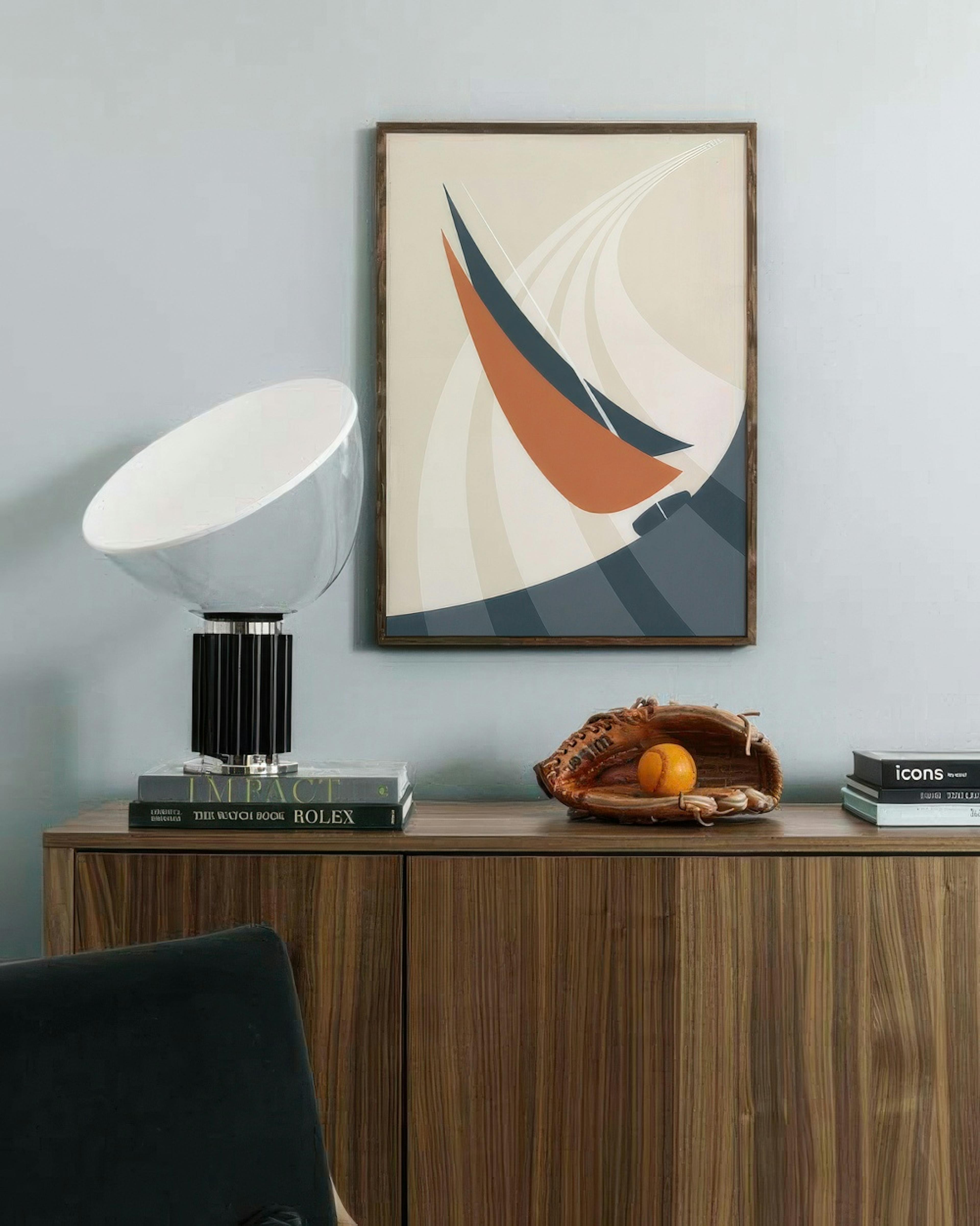 Graphical Sailing Boat Poster