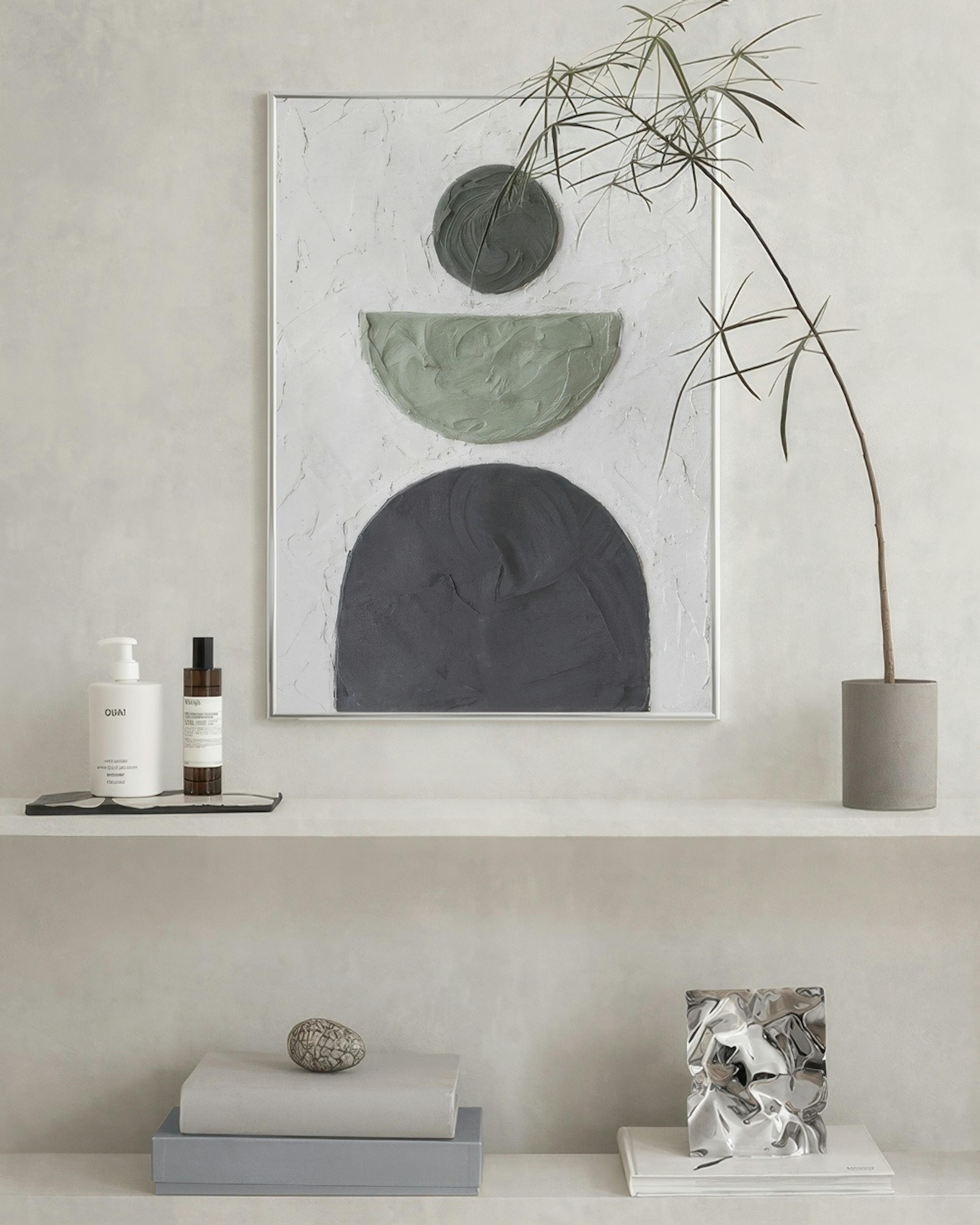 Balance in Green Poster