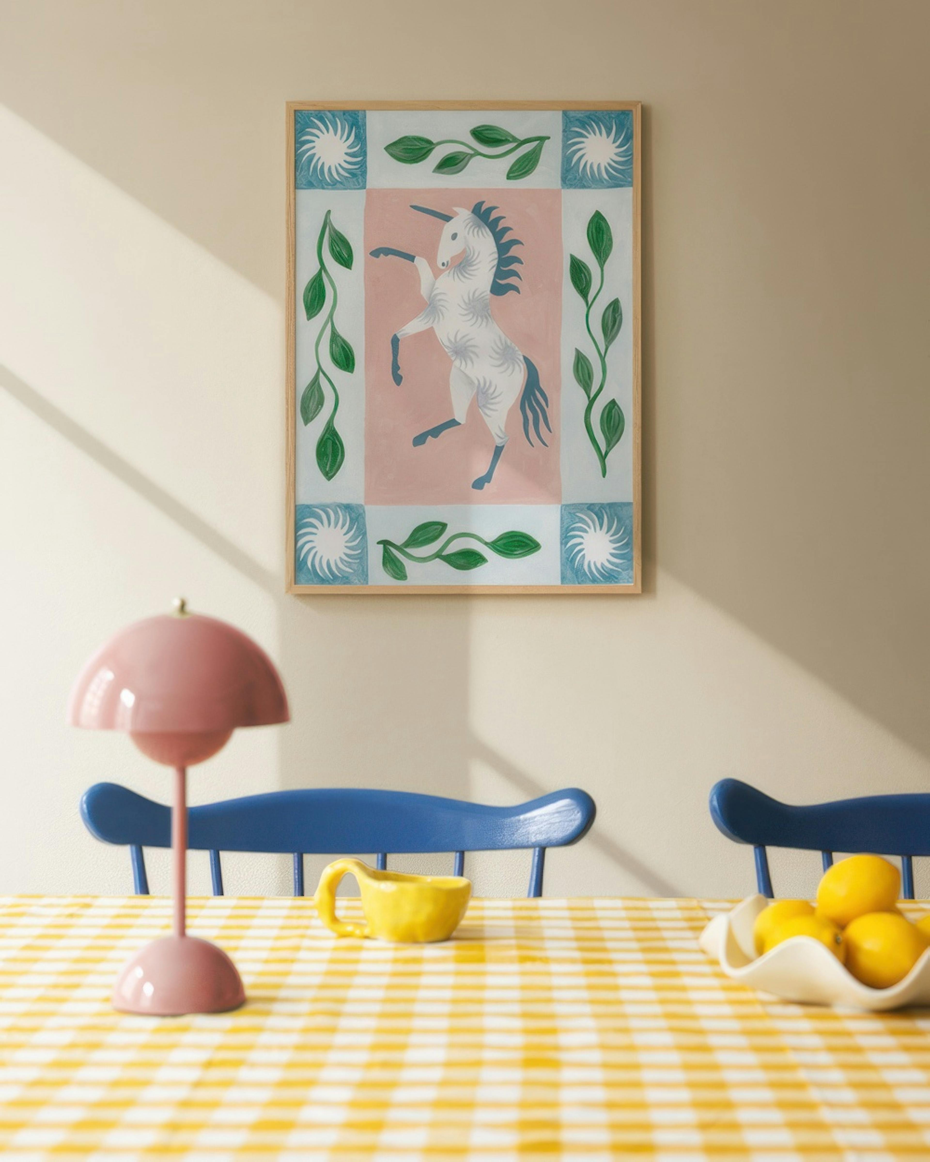 Unicorn Dancing Poster