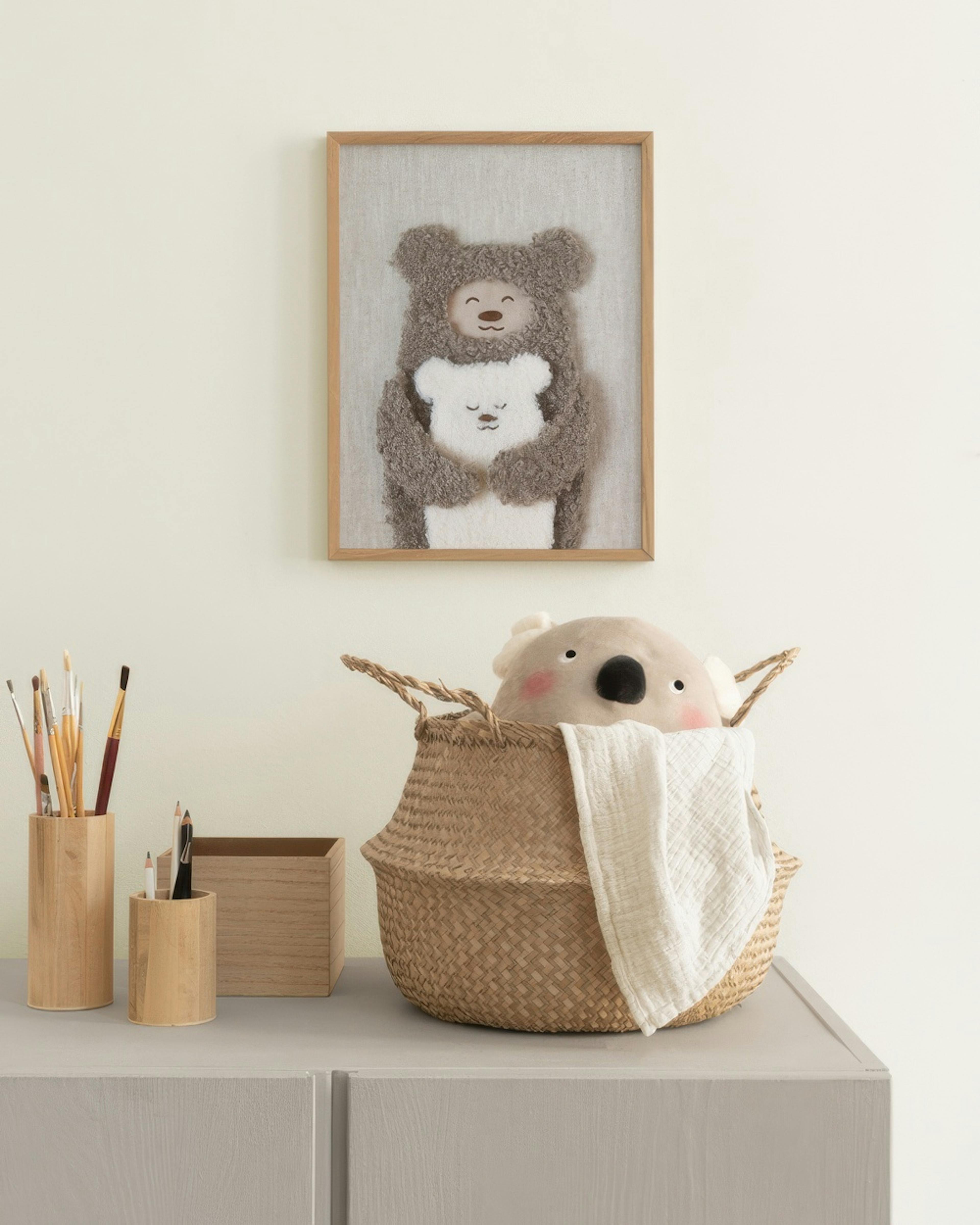 Furry Bears Hug Affiche