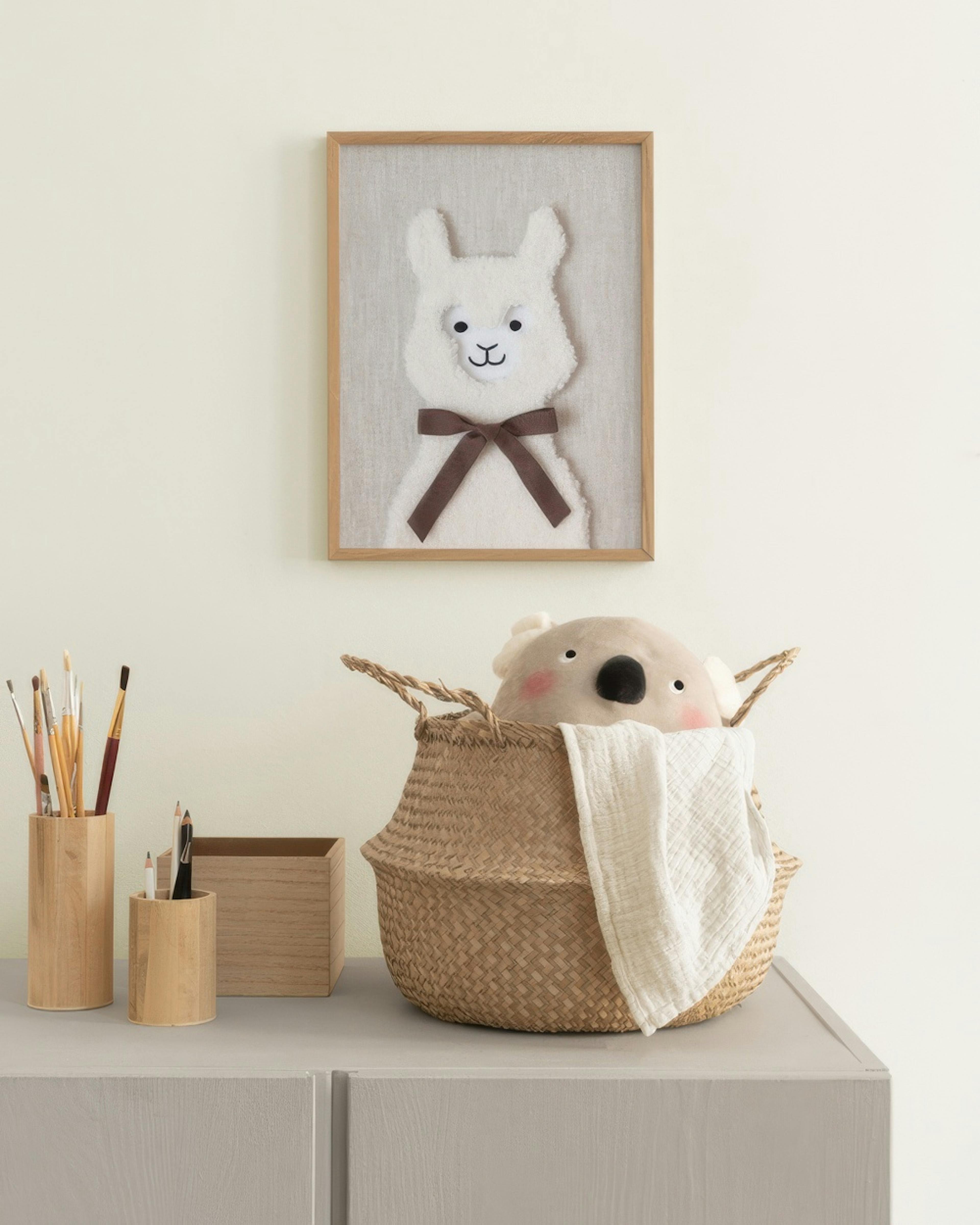 Furry Llama Poster