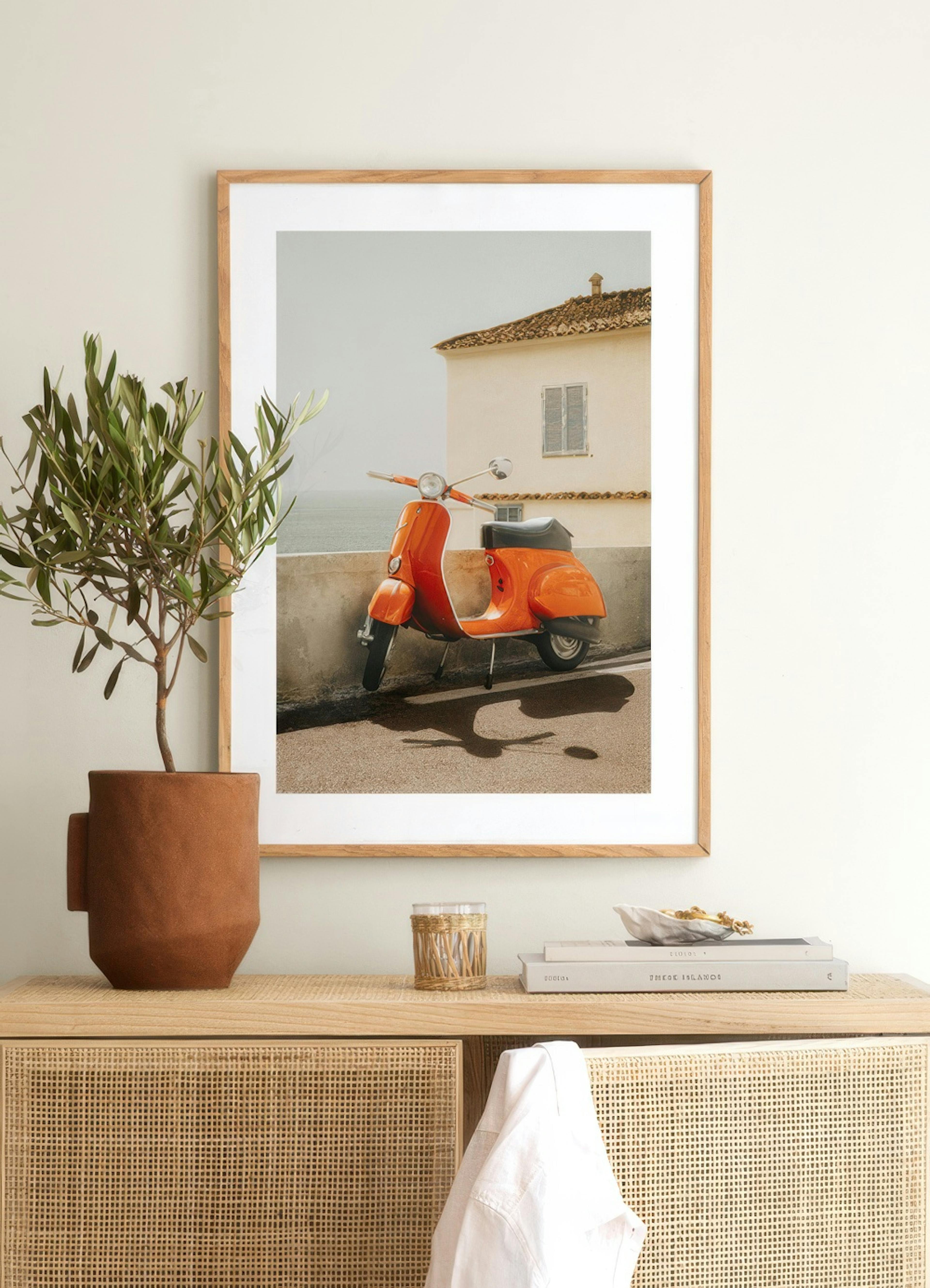 Italian Vespa Poster