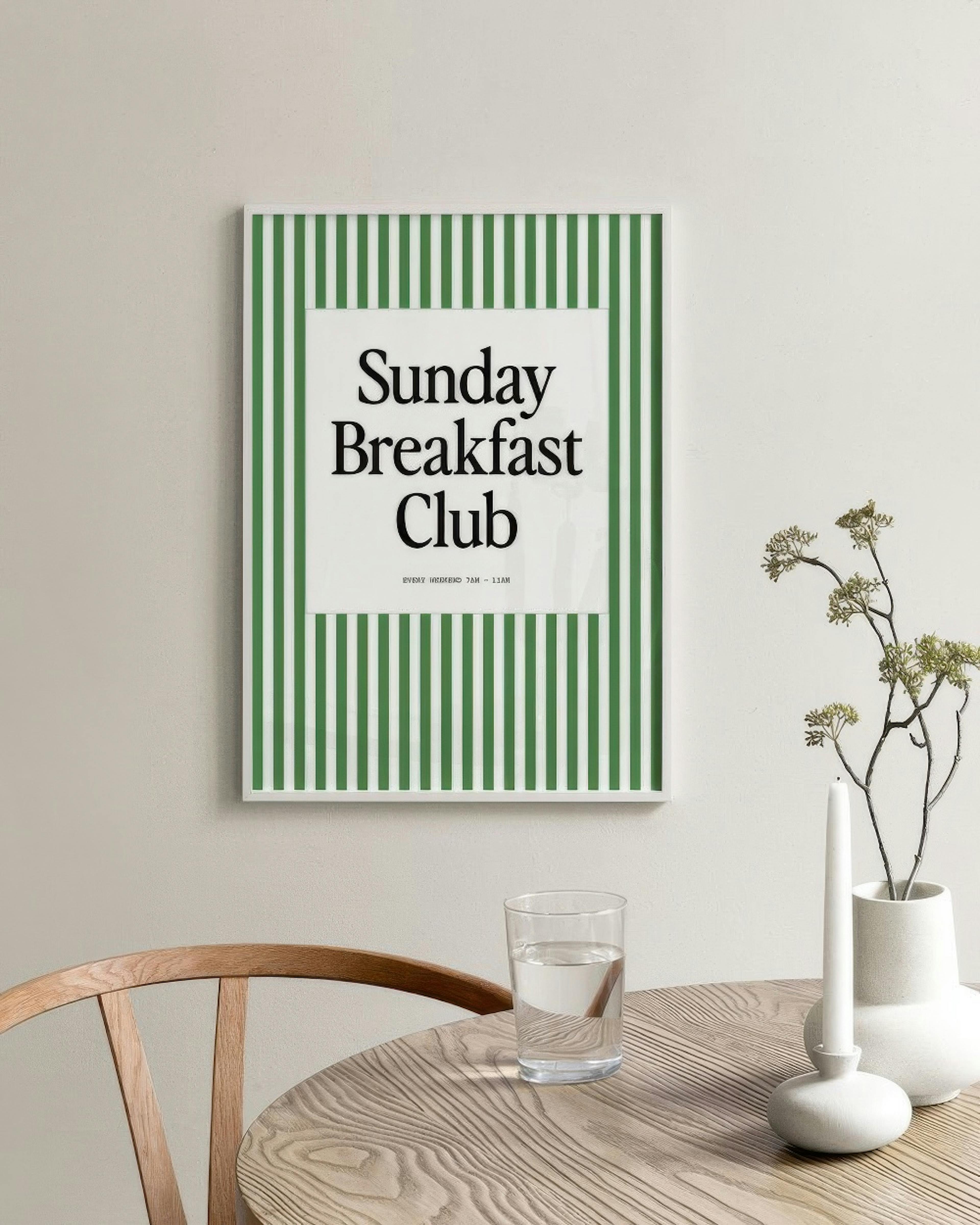 Sunday Breakfast Club Poster