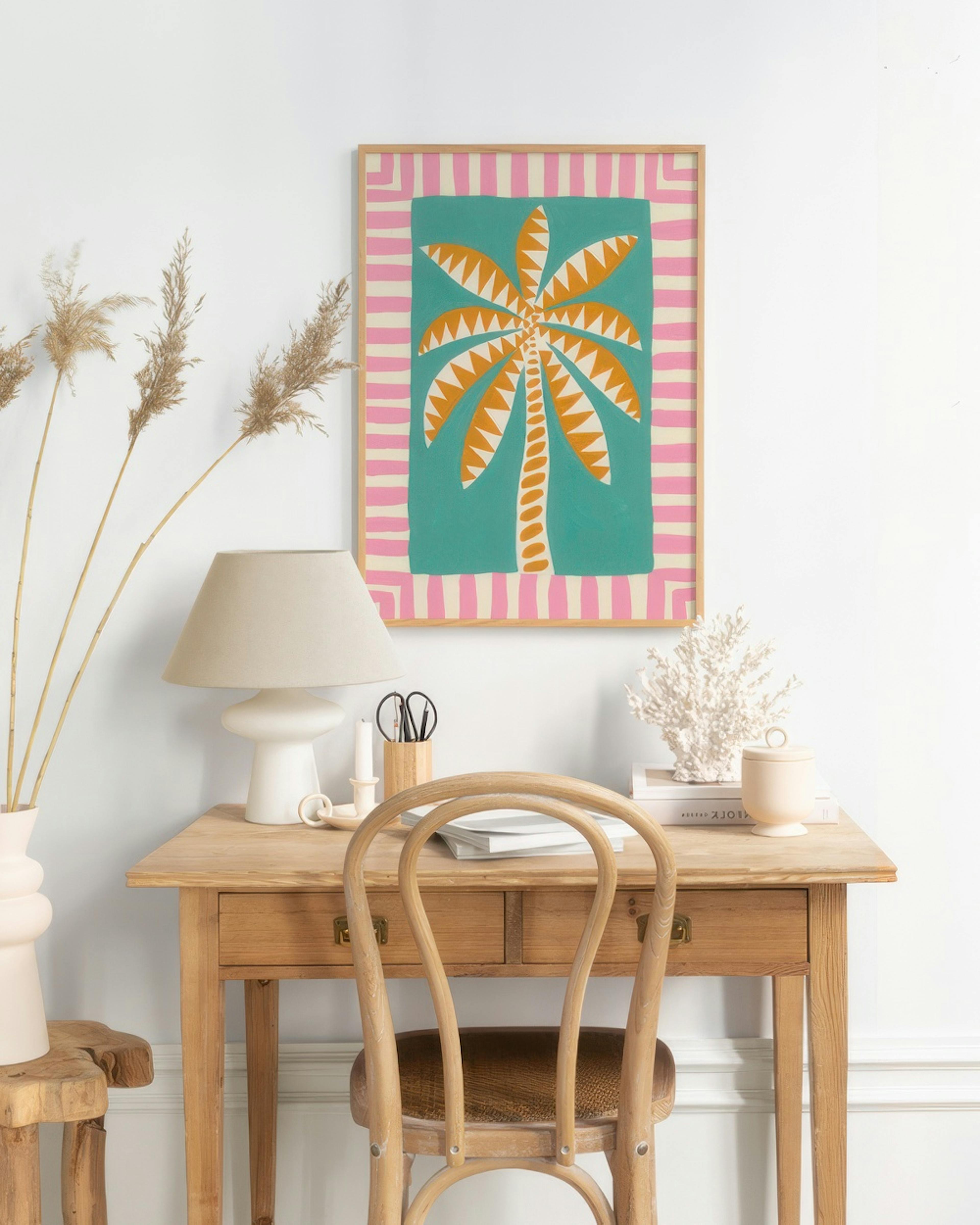 Funky Palm Tree Poster