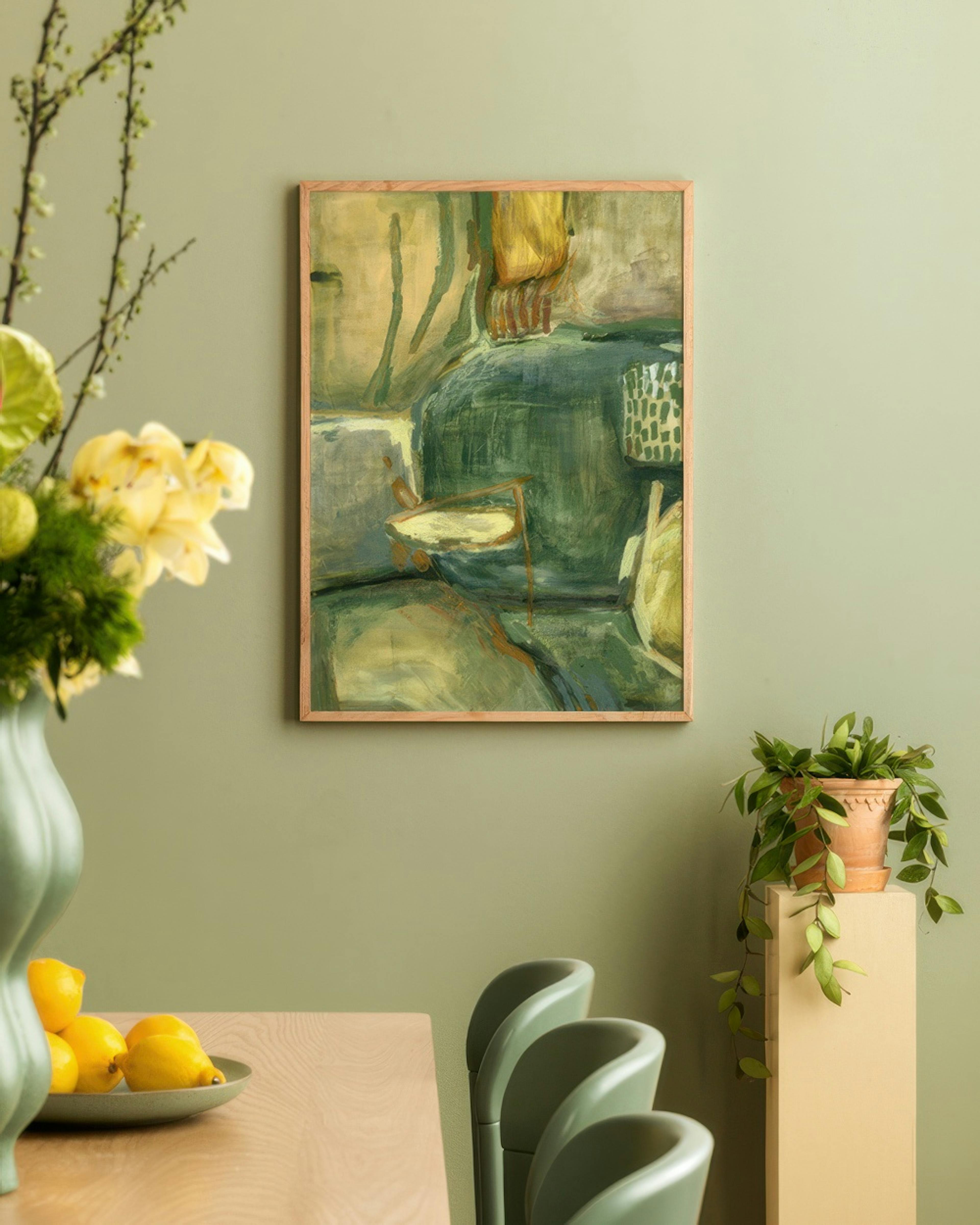 Abstract Greenscape Plakat