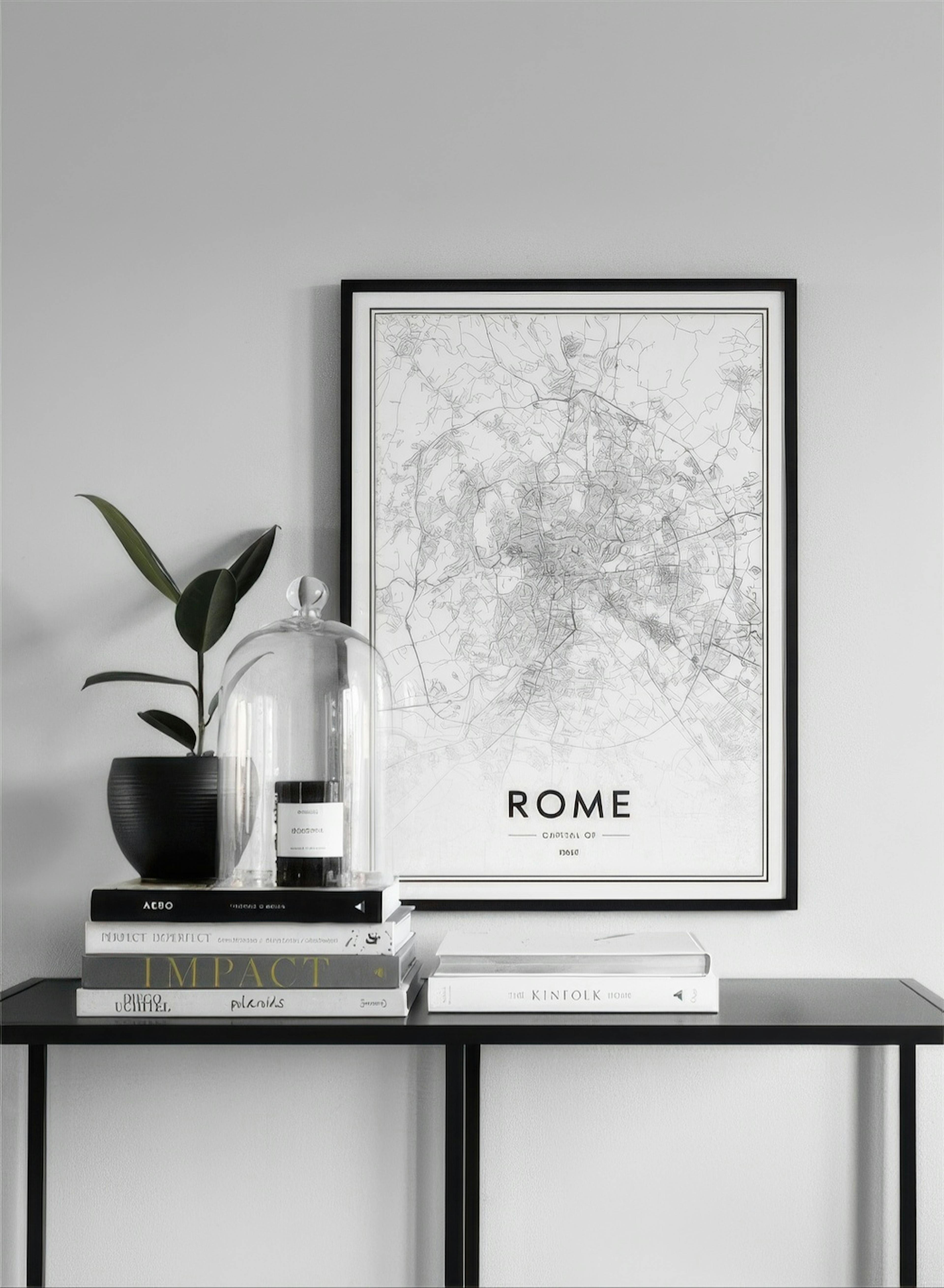 Rome Map Print