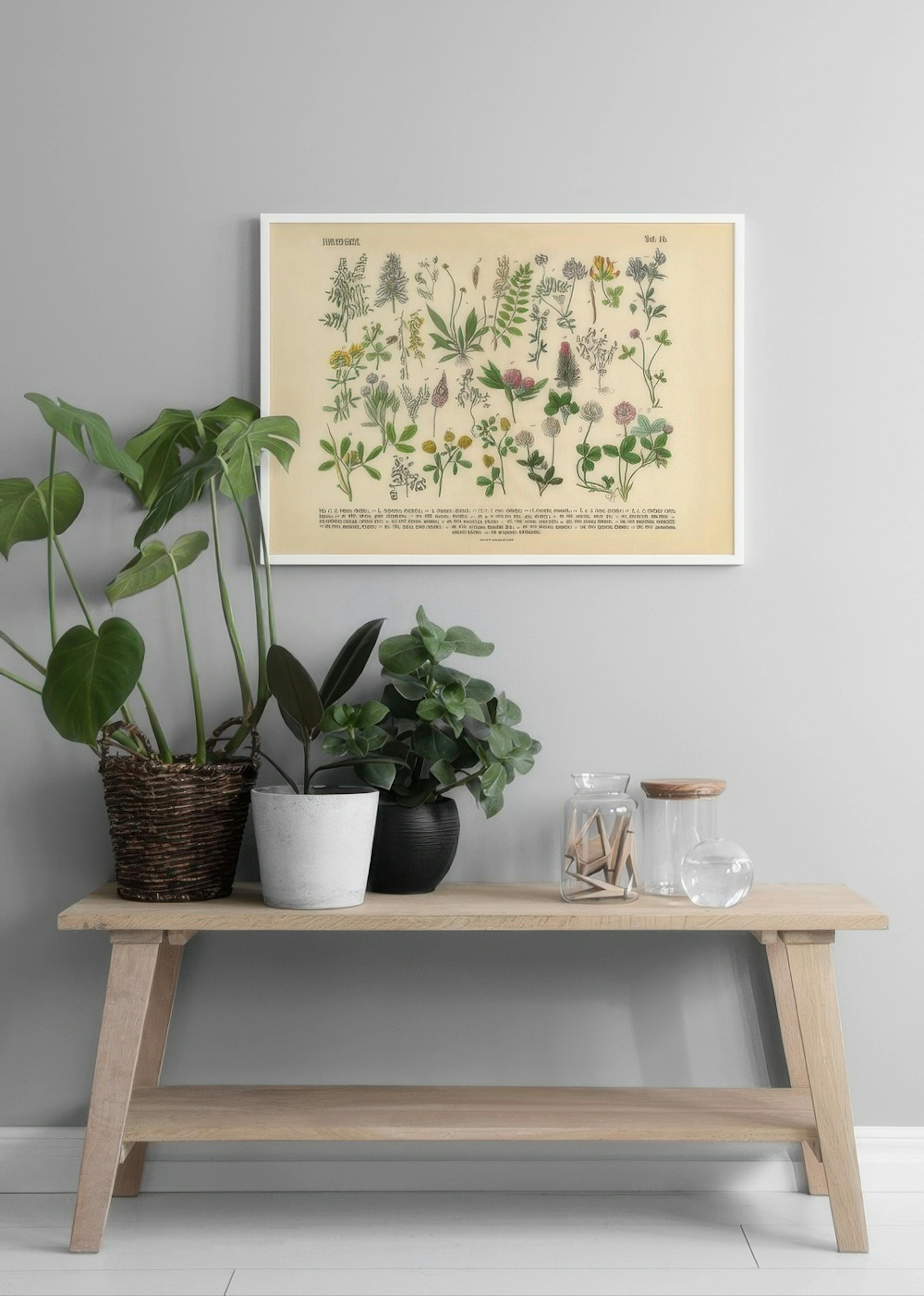 Victorian Garden No1 Affiche