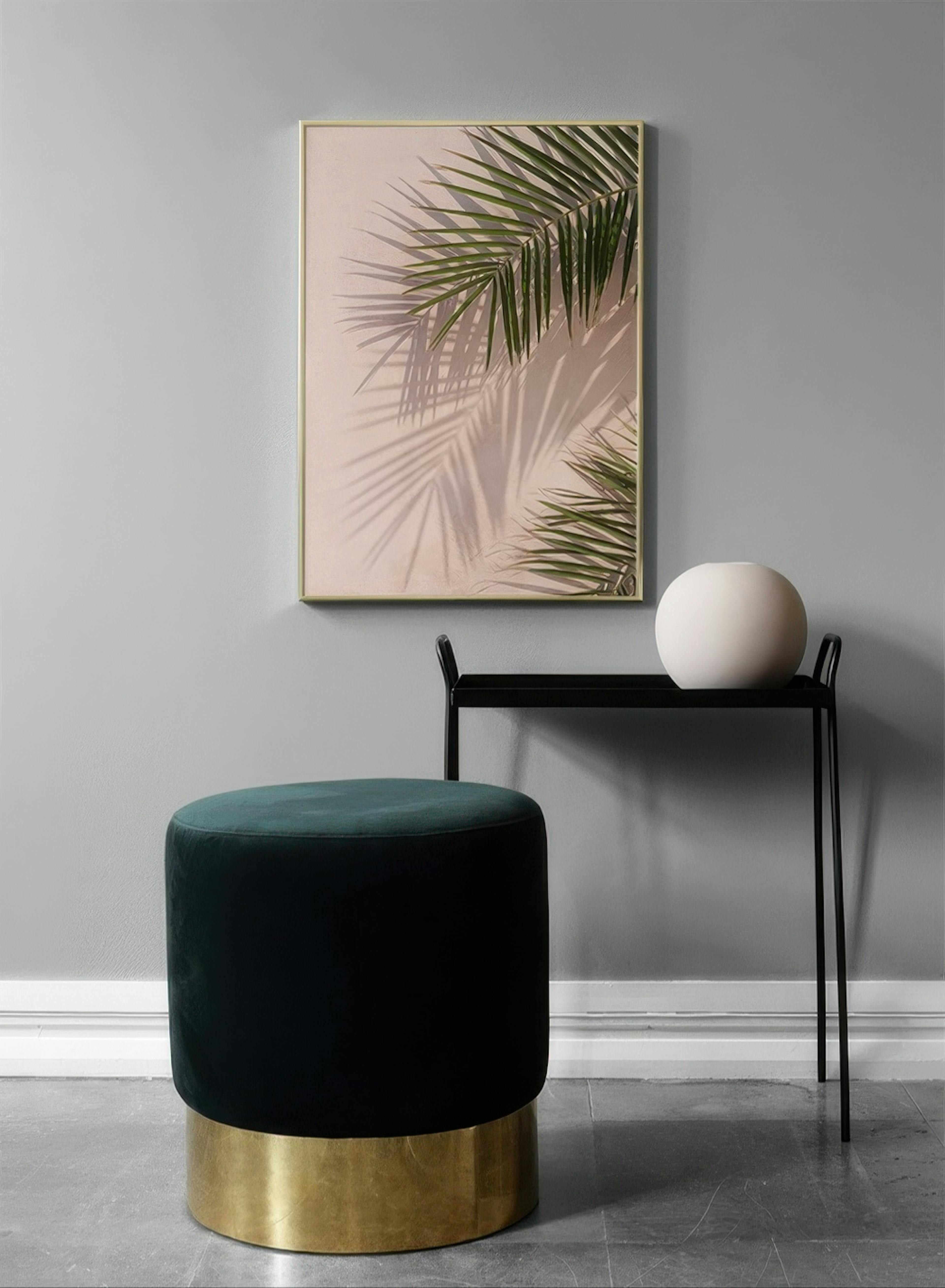 Pink Palm Print