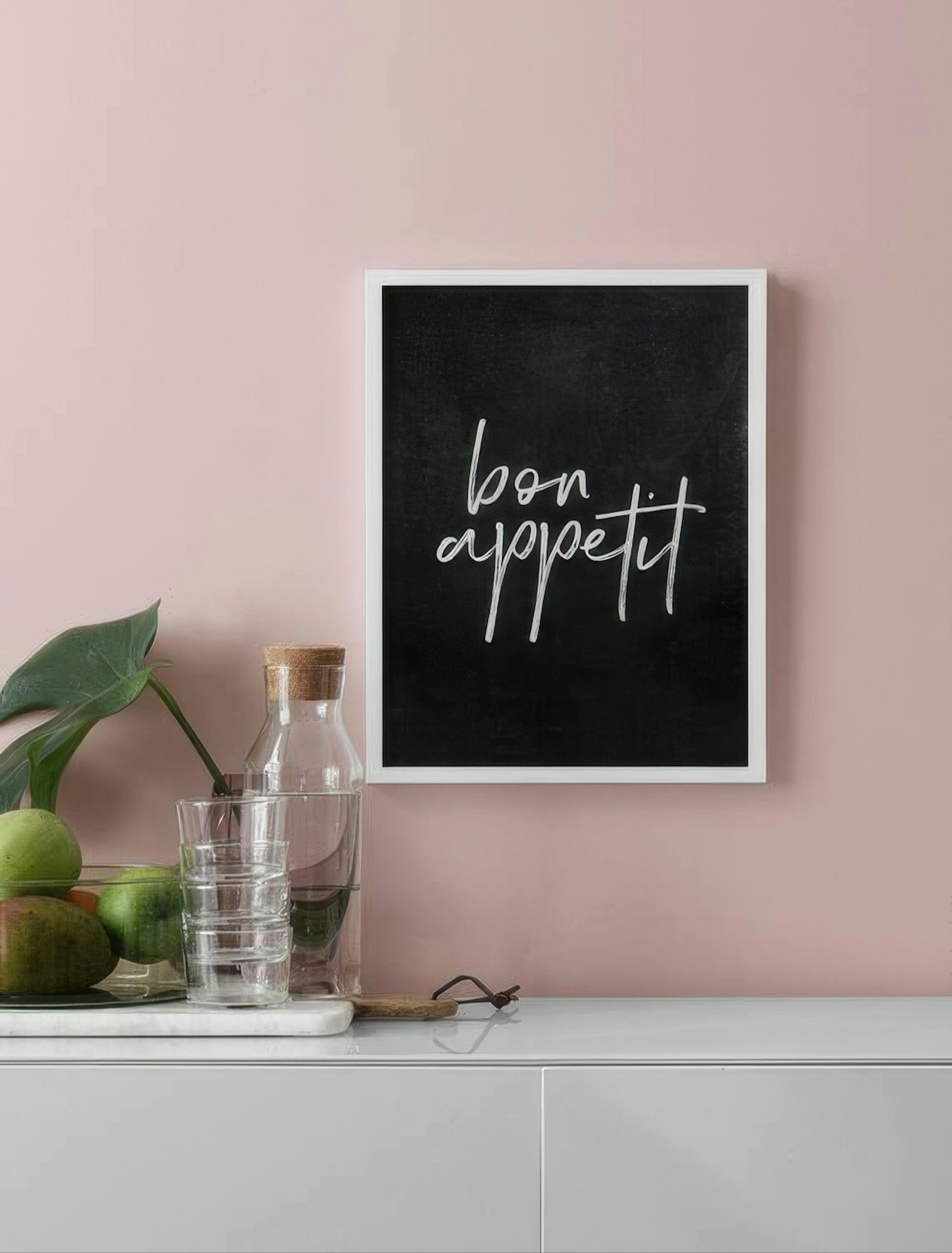 Bon Appetit Black Affiche