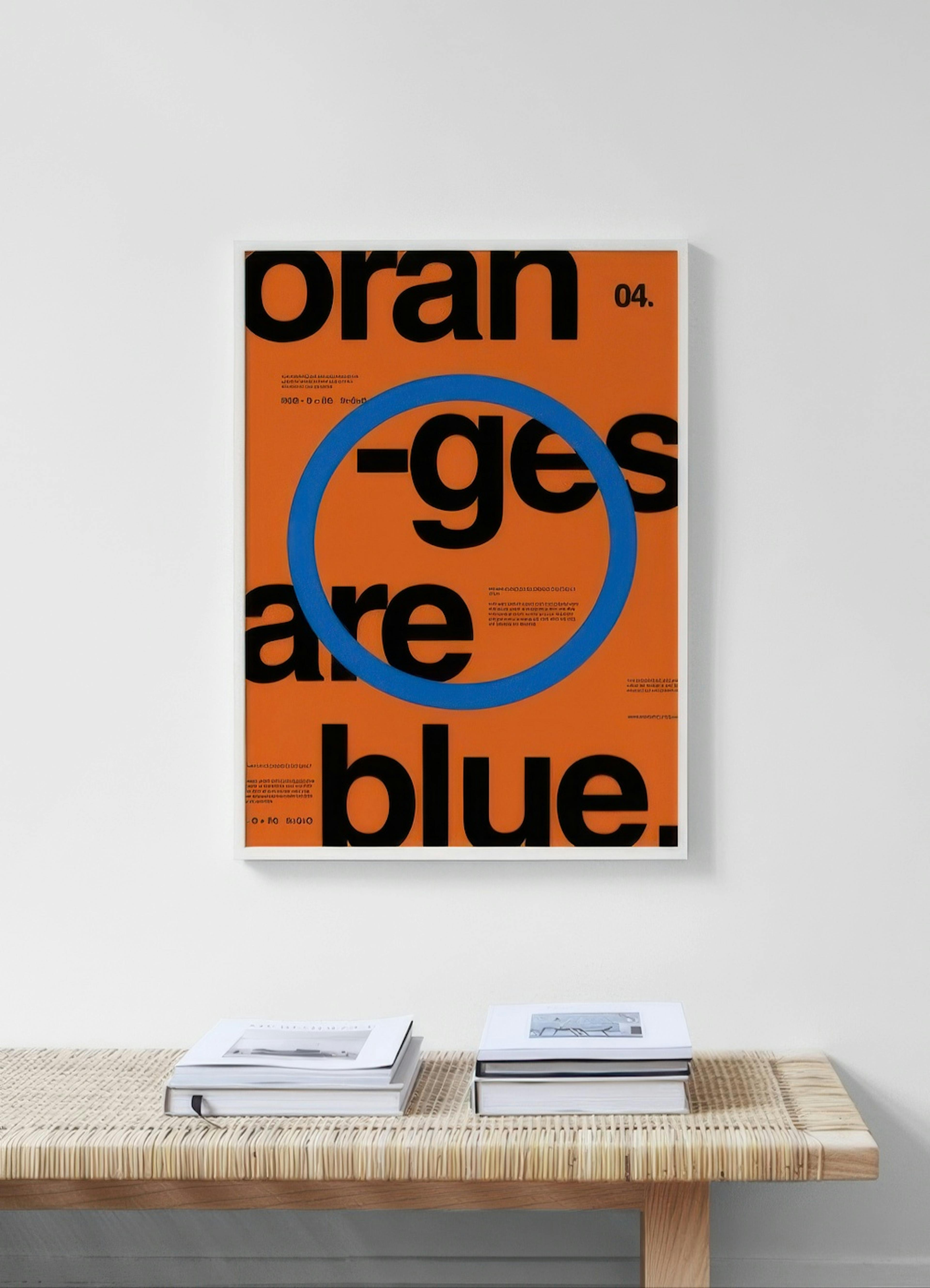 Oranges Are Blue Poster