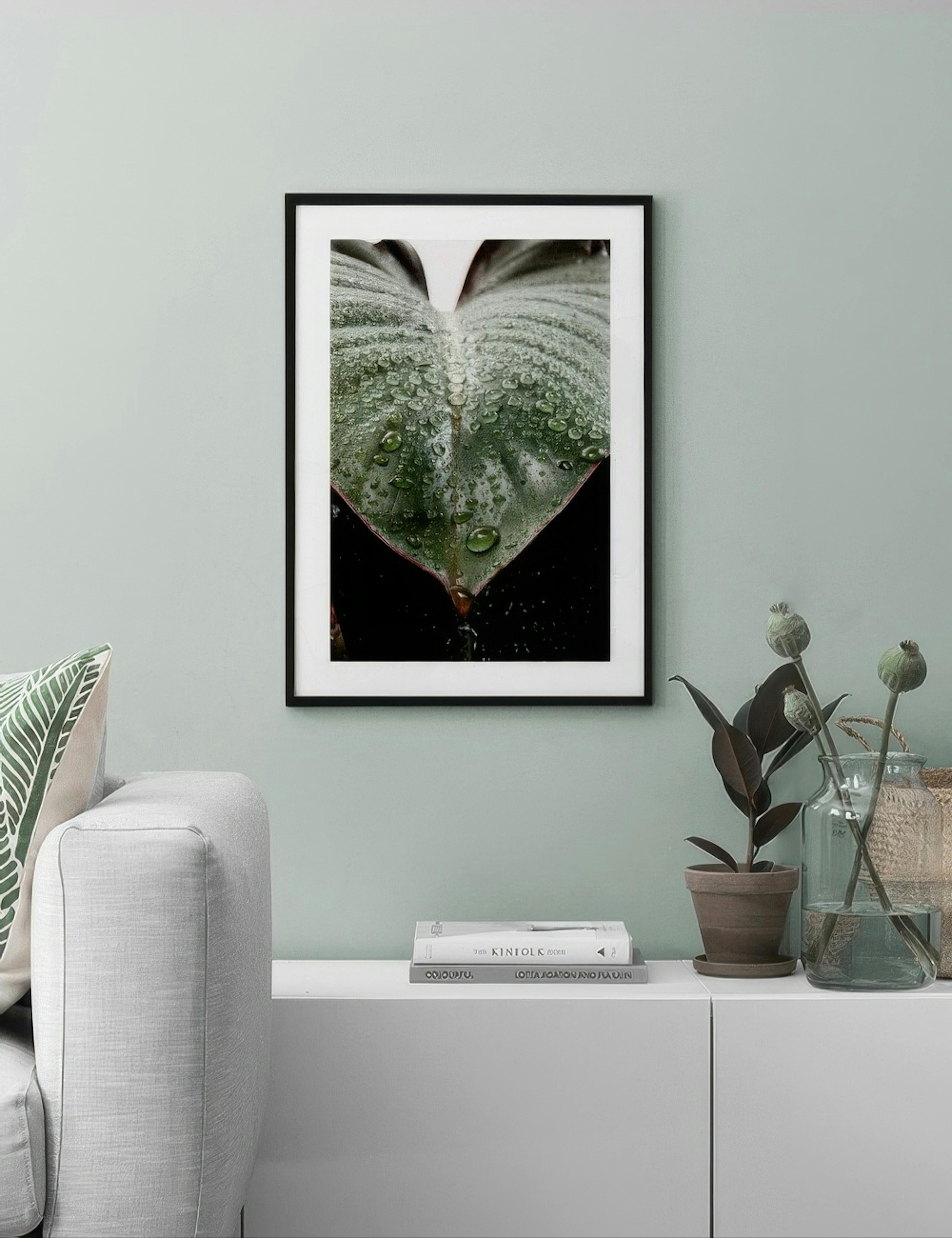 Wet Rubber Leaf Two Print