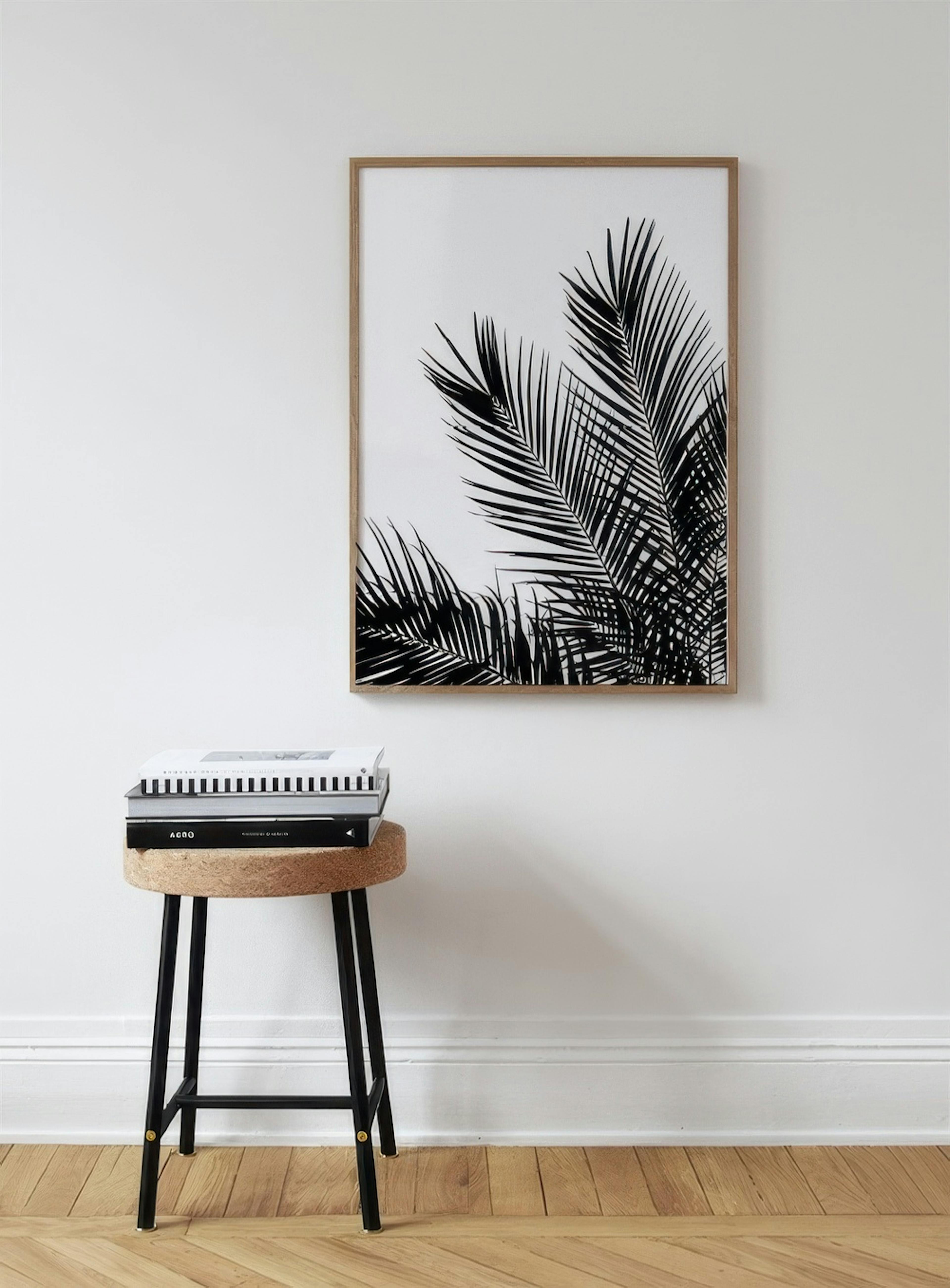 Black Palm Tree One Affiche