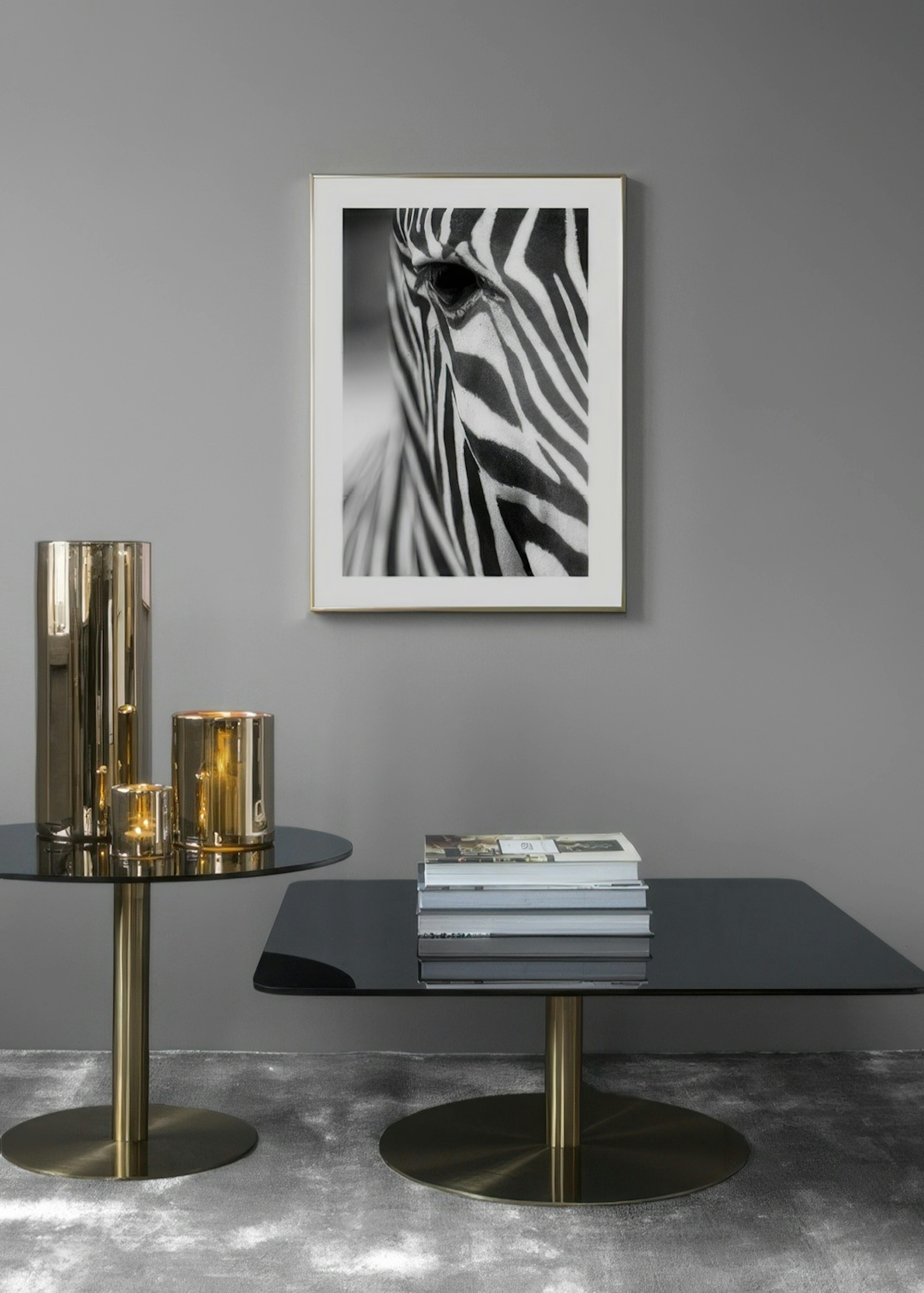 Zebra Close Up Print
