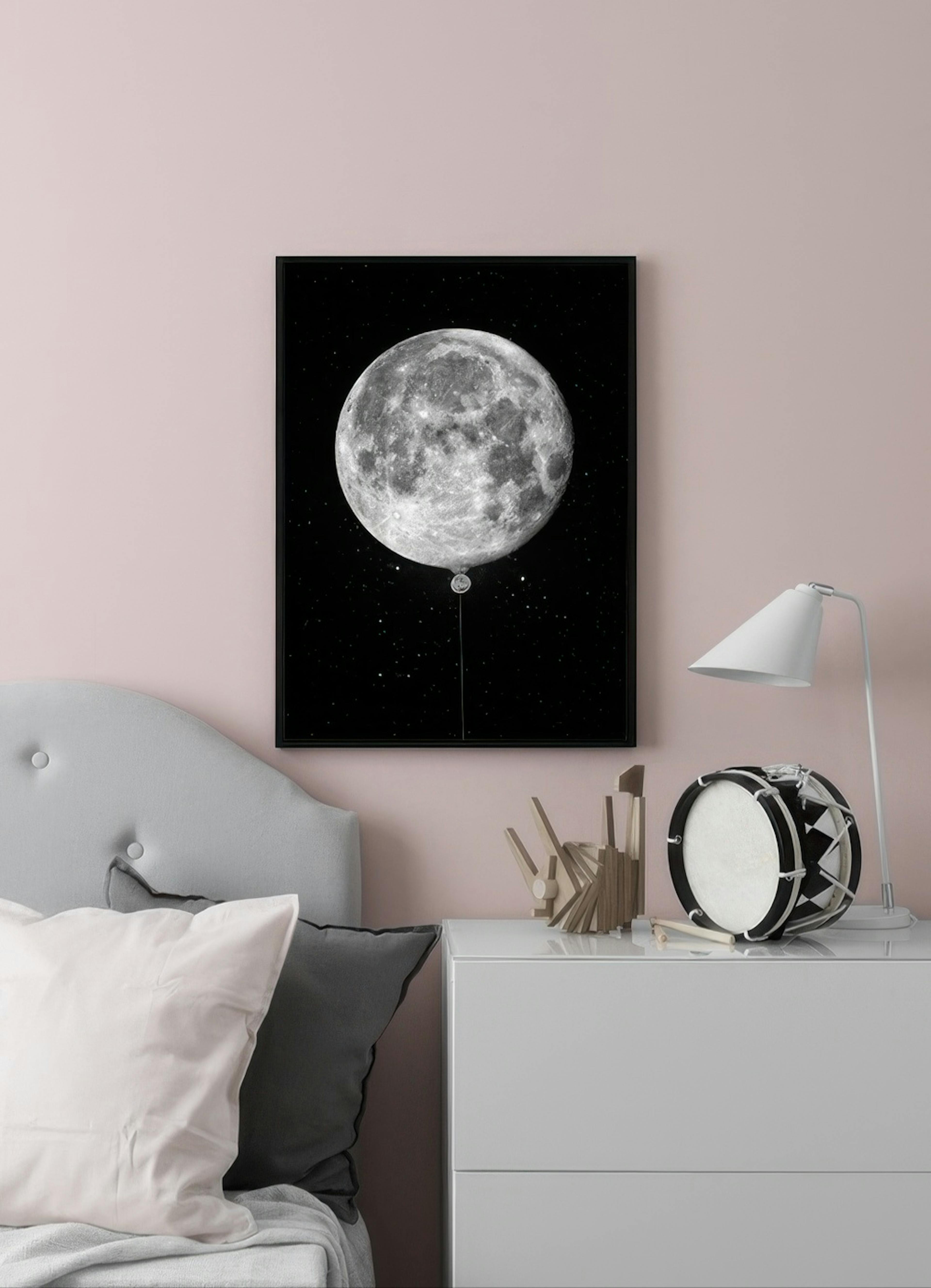 Moon Balloon Print