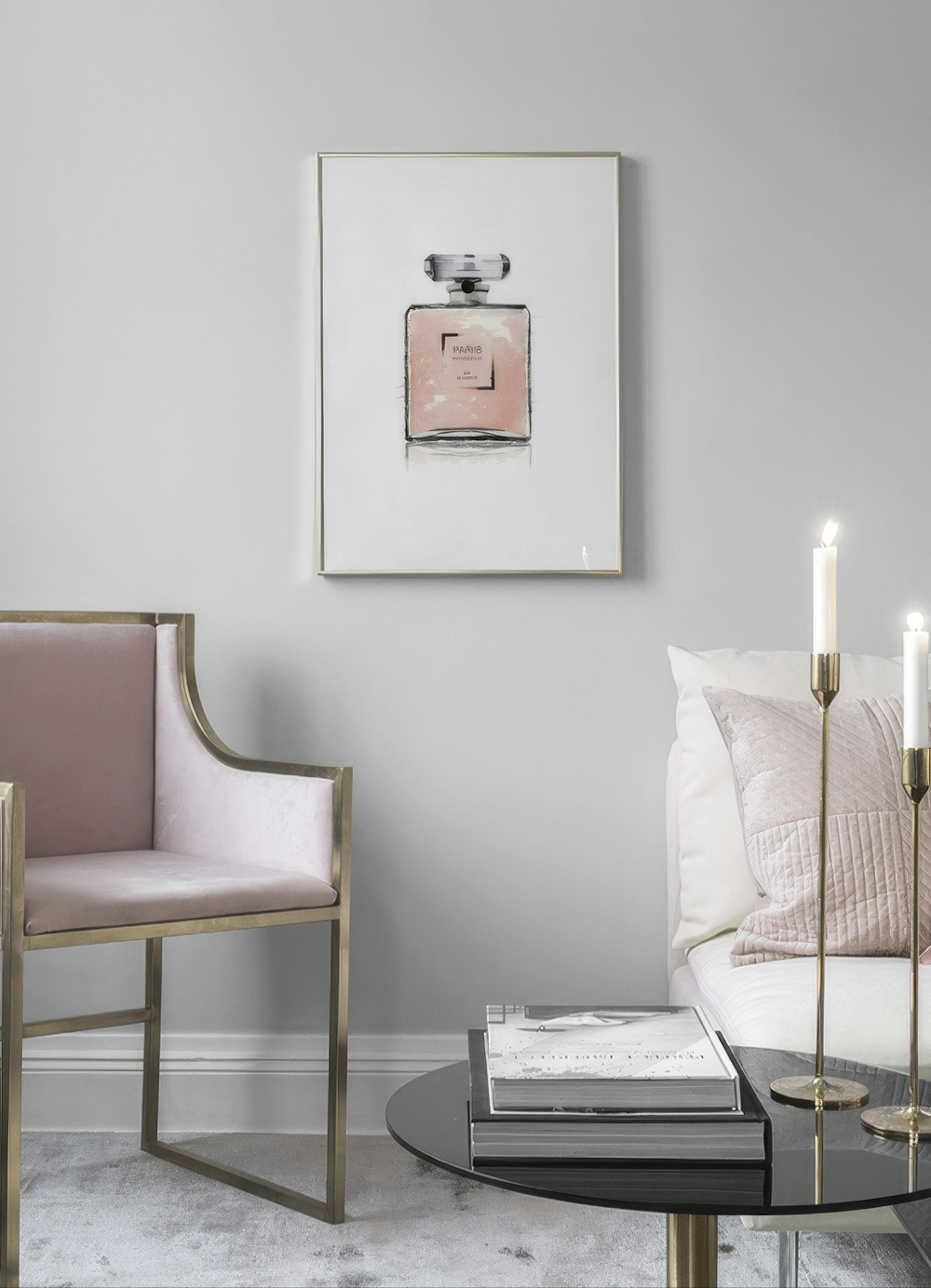 Pink Paris Perfume, Print