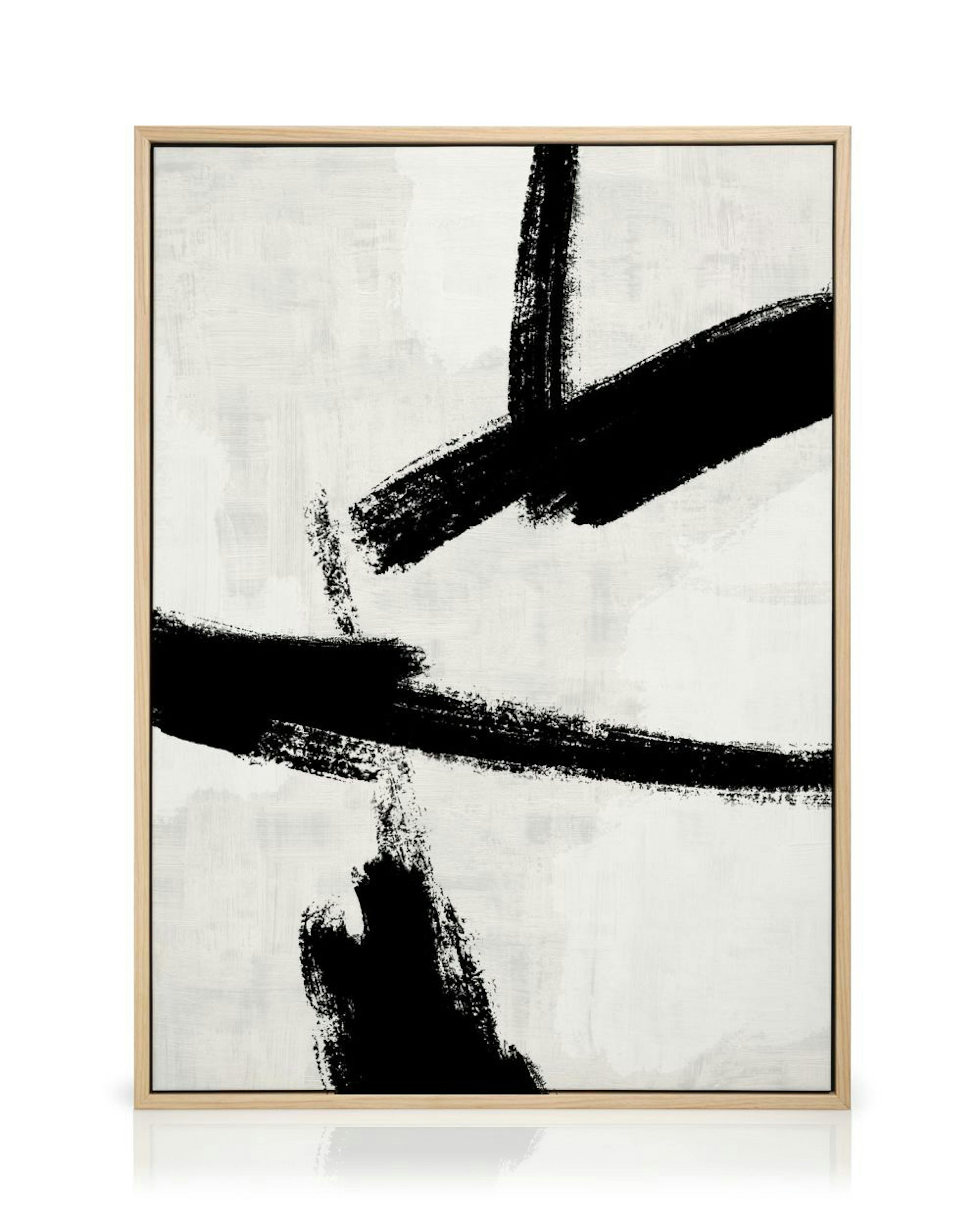 Black Brush Strokes No2 Canvas 0